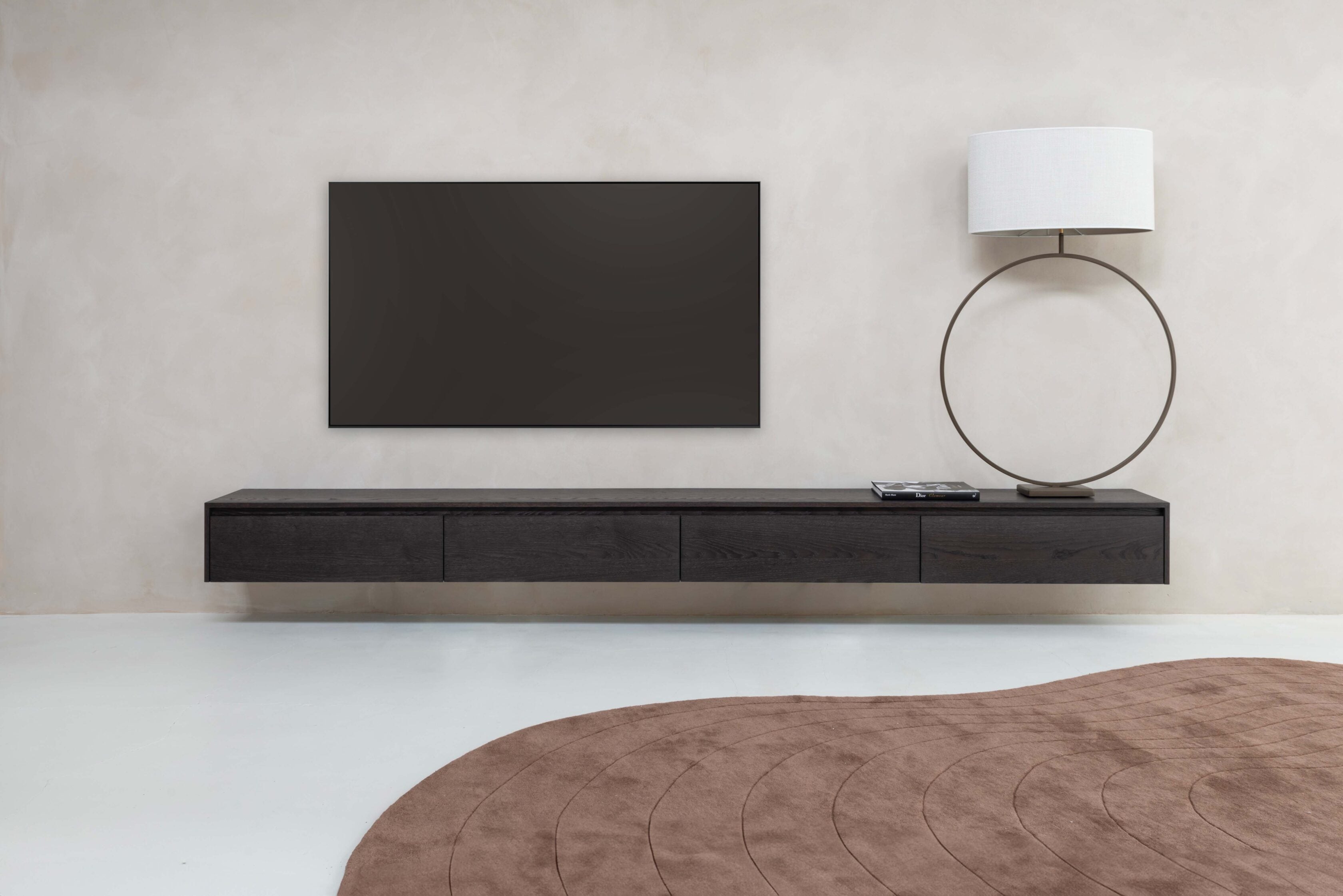 TV-meubel Mason - Zwevend - Eiken - 4 kleppen