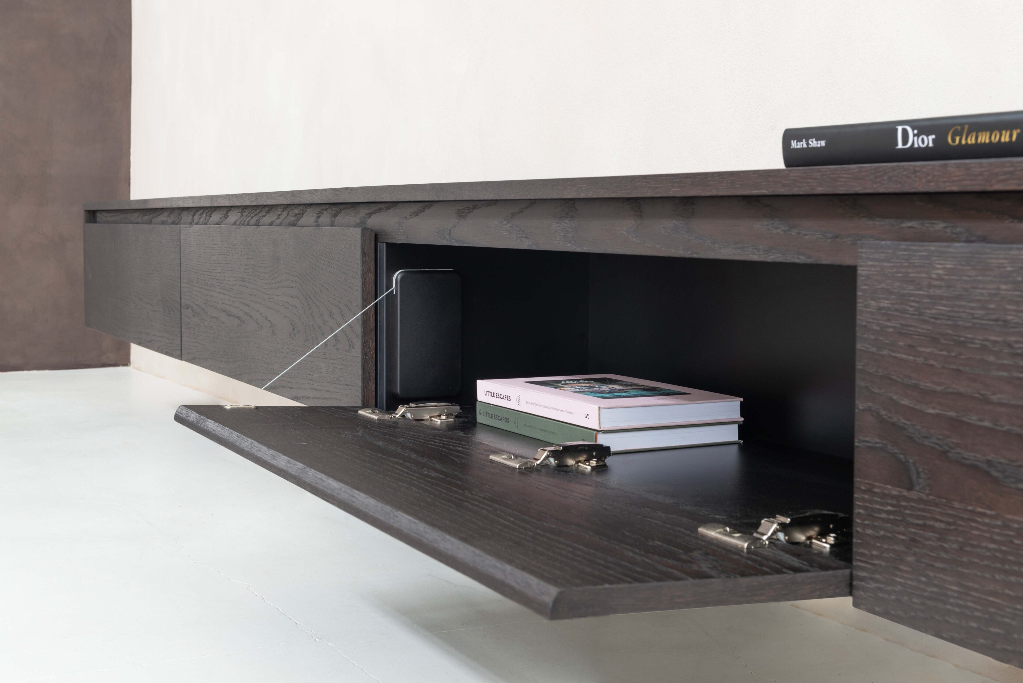 TV-meubel Mason - Zwevend - Eiken - 4 kleppen