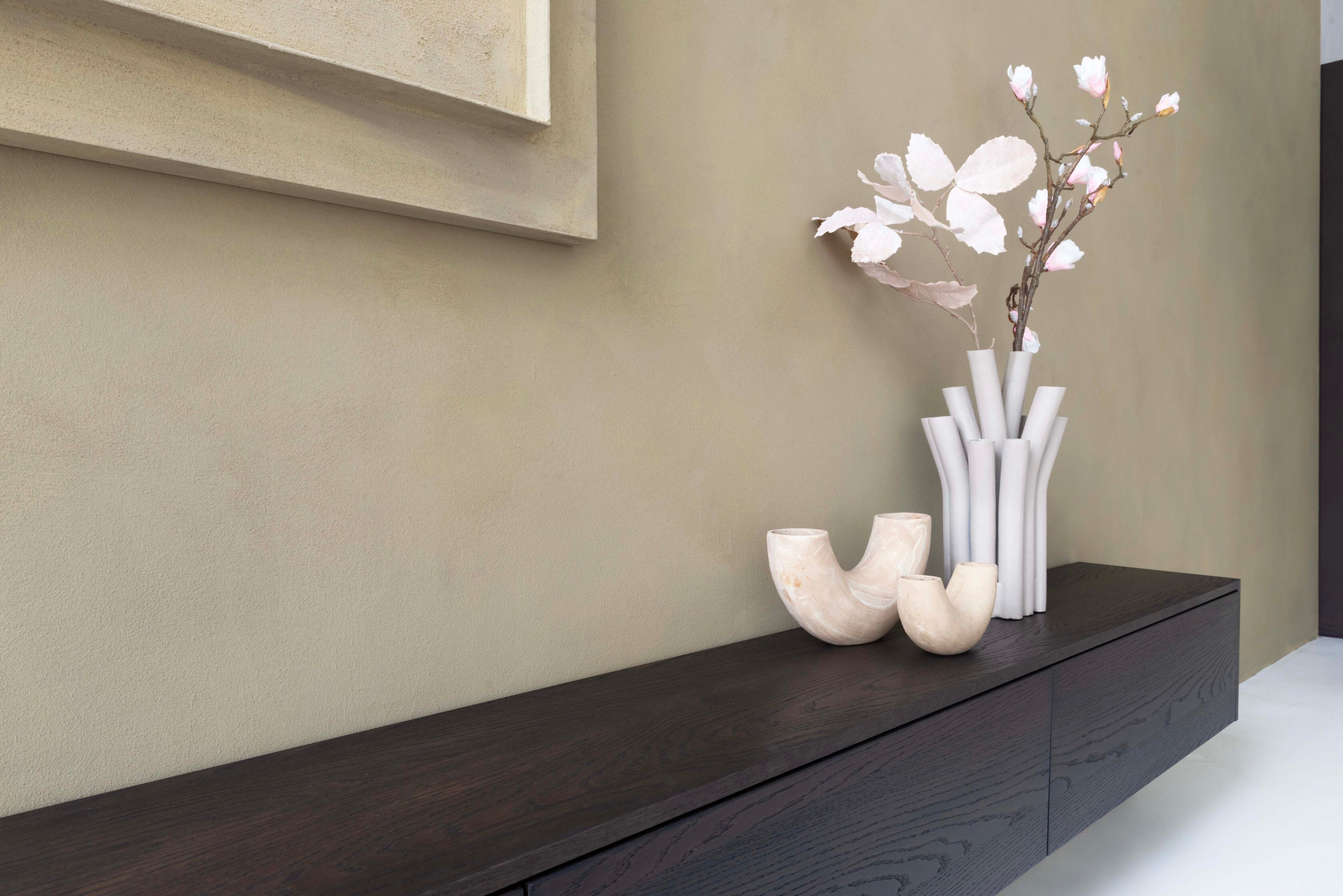 TV-meubel Johnson - Zwevend - Eiken - 4 kleppen