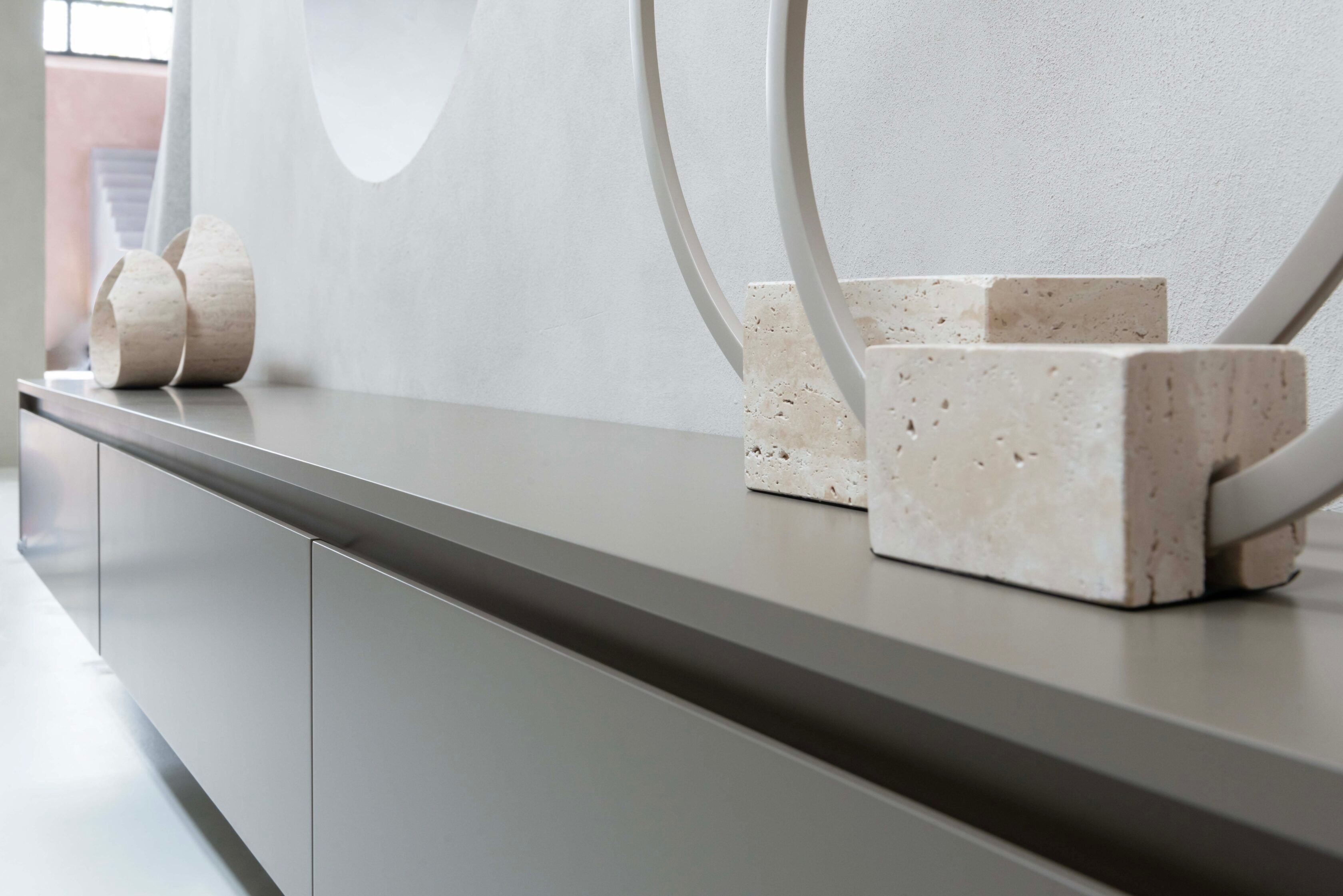 TV-meubel Mason - Zwevend - MDF - 3 kleppen