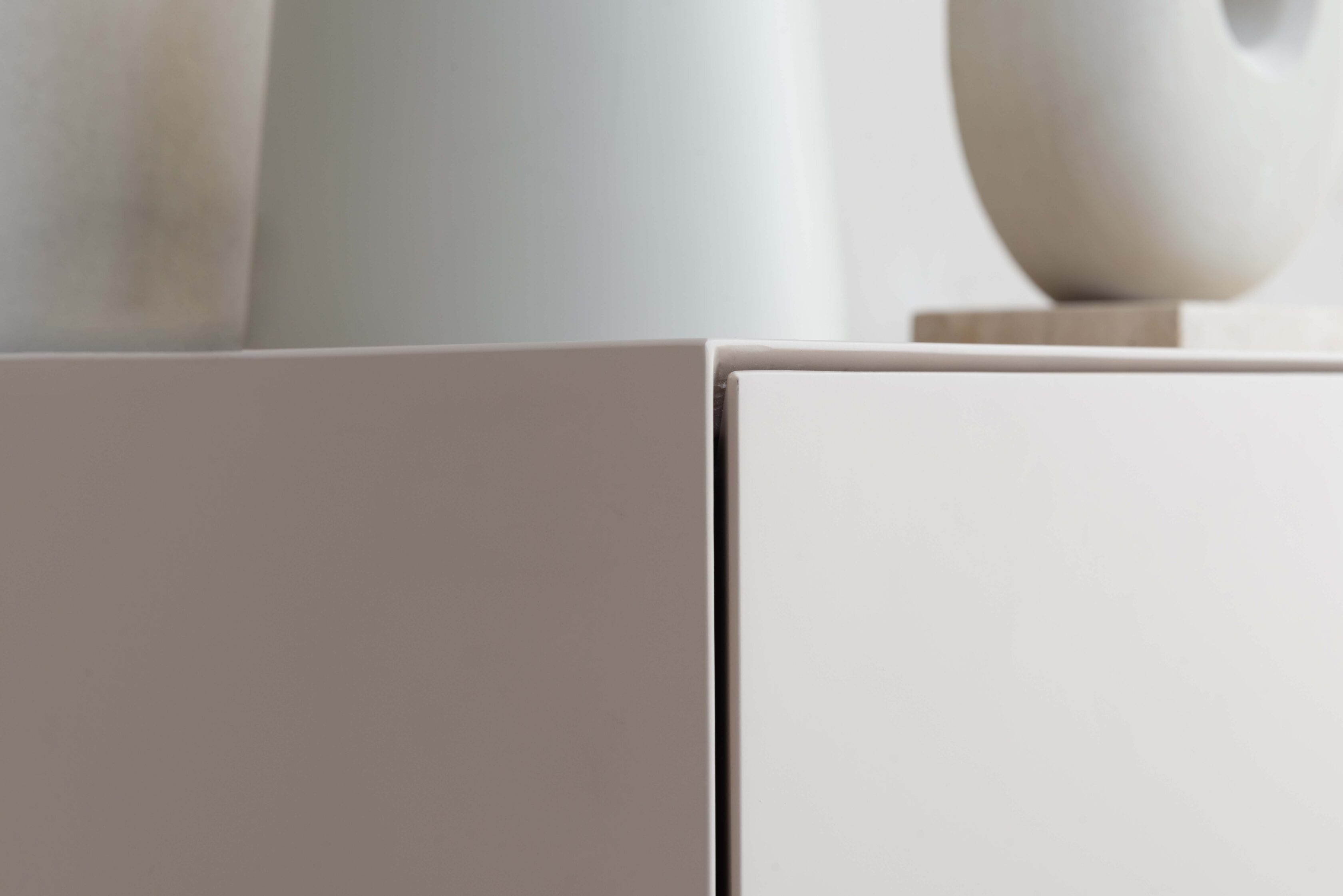 Dressoir Zyan - Zwevend - Beige - MDF - 4 deuren
