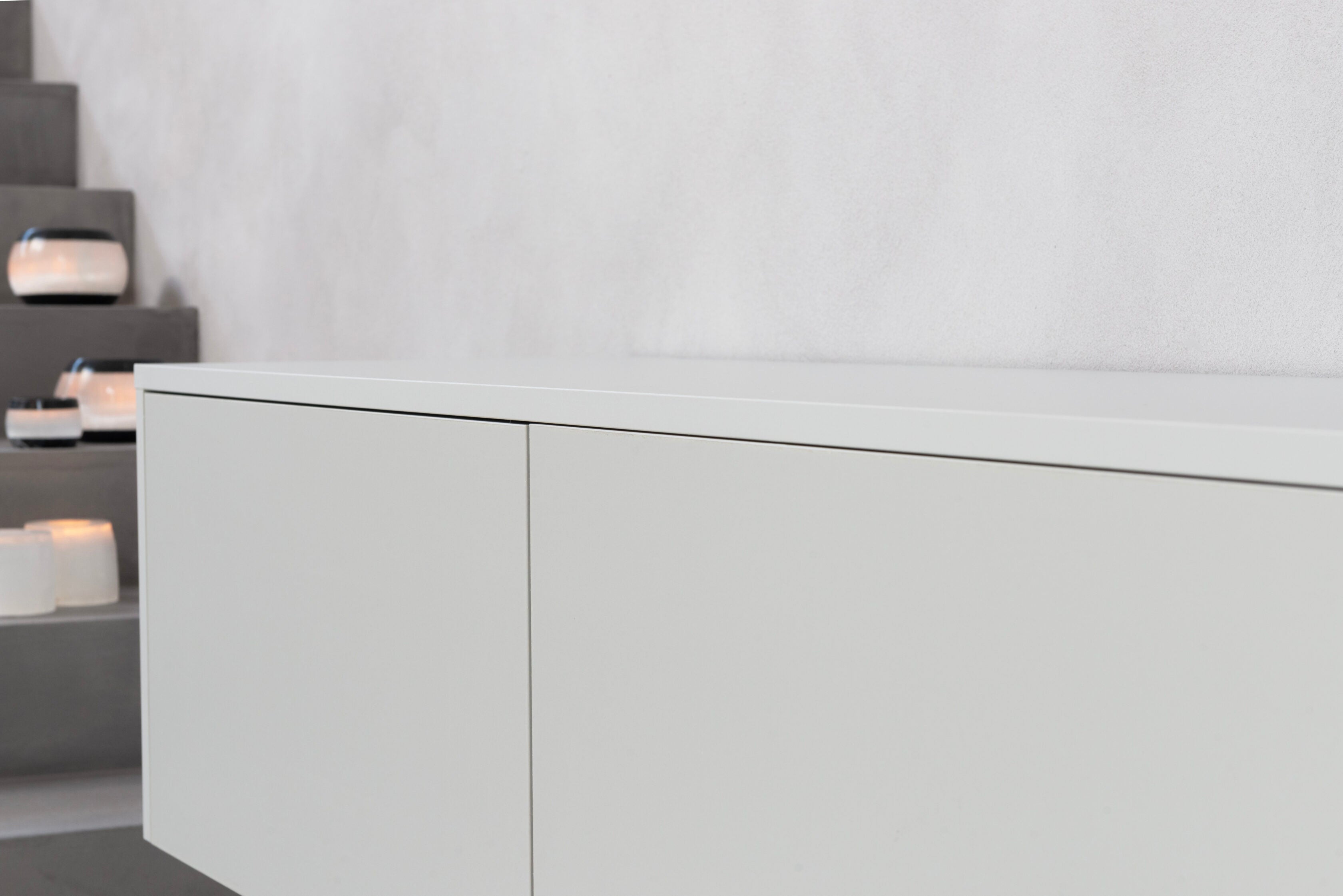 TV-meubel Murphy - Zwevend - Melamine - 3 kleppen