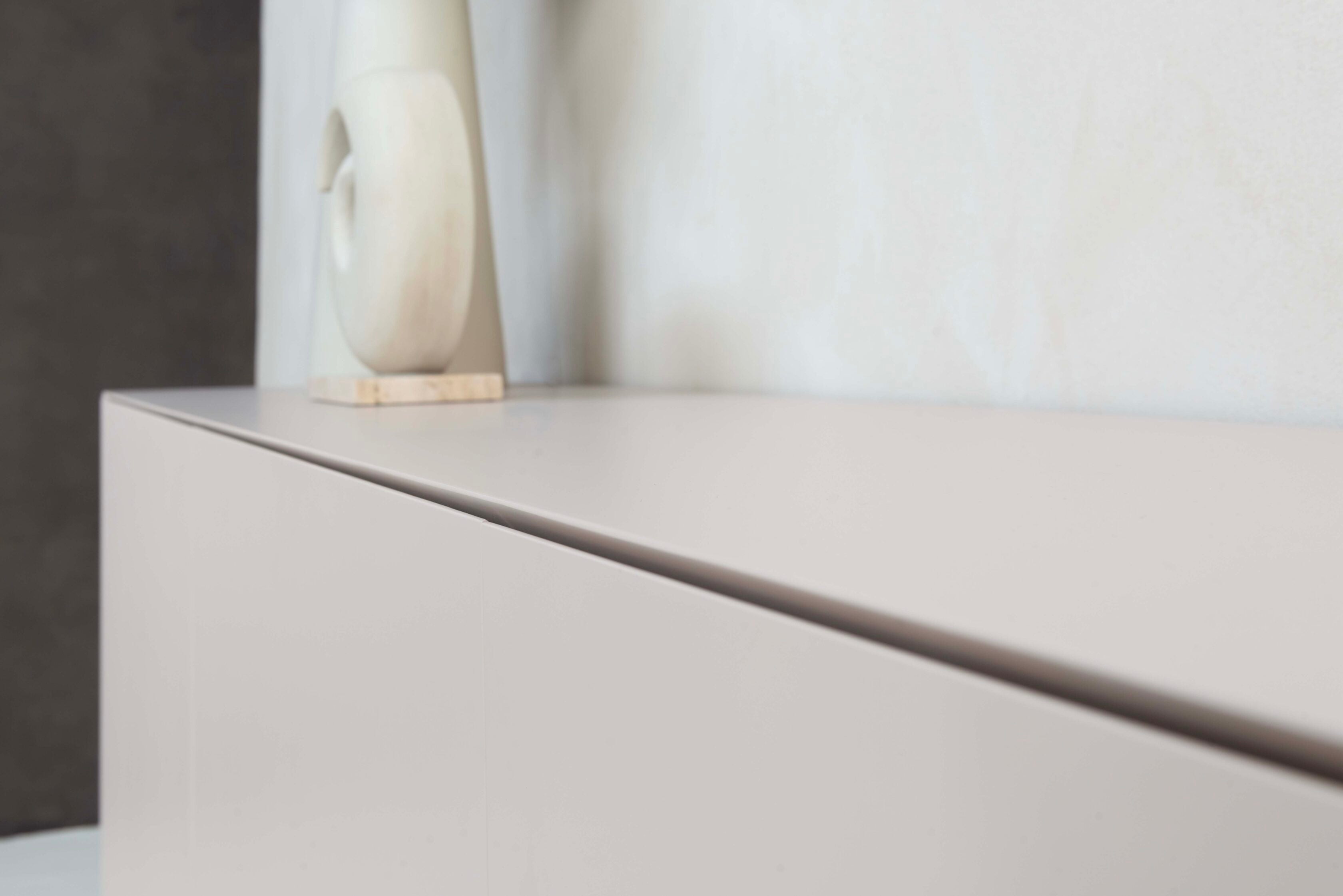Dressoir Zyan - Zwevend - Beige - MDF - 4 deuren