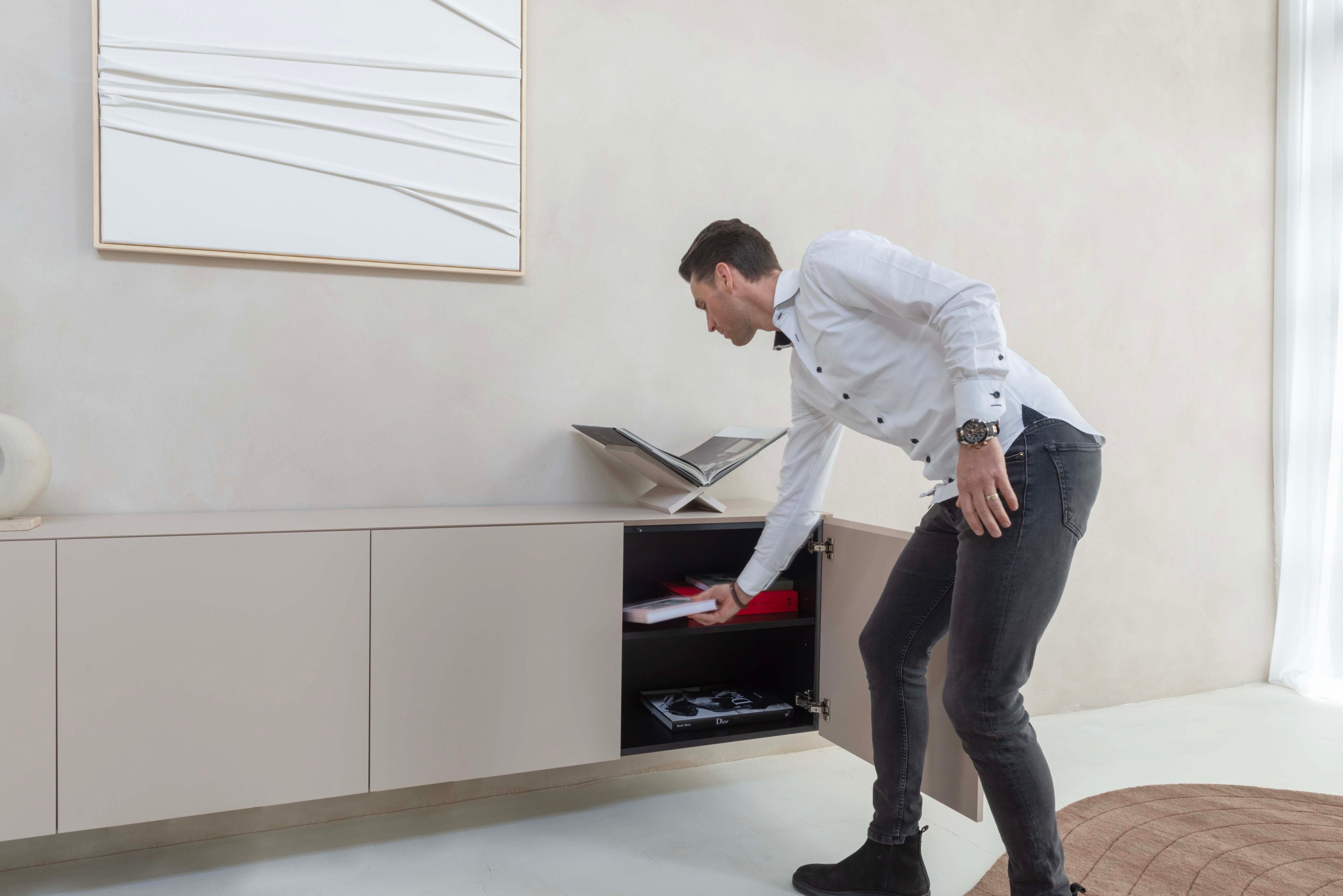 Dressoir Zyan - Zwevend - MDF - 4 deuren