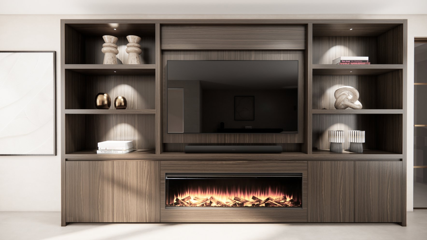 Cinewall Andrew - Staand - Eiken - 4 Deurs - 350-410 cm - British Fires