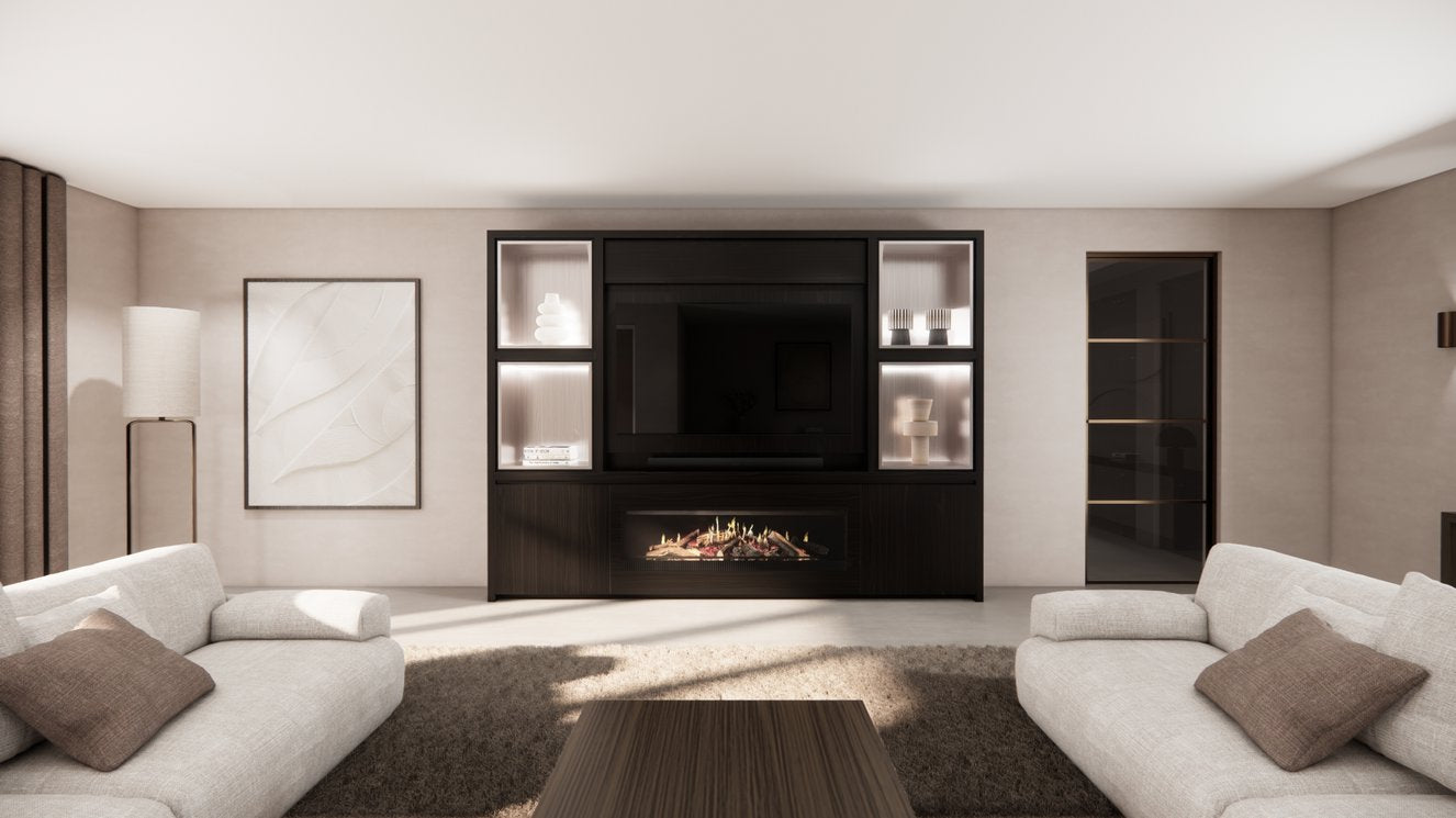 Cinewall Grace - Staand - Eiken - 2 Deurs - 280-340 cm - Kalfire E-SERIE