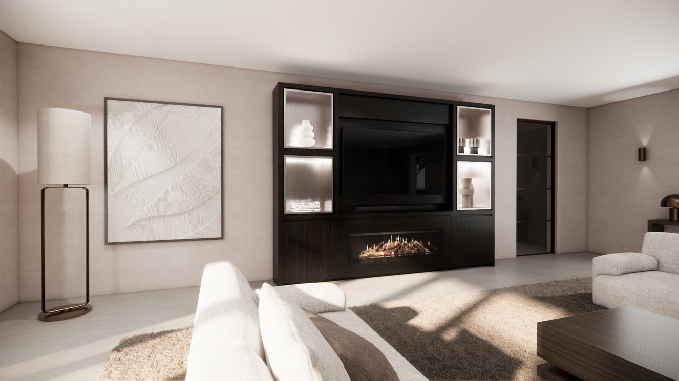 Cinewall Grace - Staand - Eiken - 2 Deurs - 280-340 cm - Kalfire E-SERIE