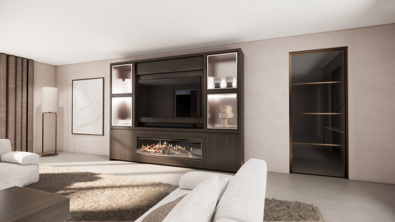 Cinewall Grace - Staand - Eiken - 2 Deurs - 280-340 cm - Kalfire E-ONE