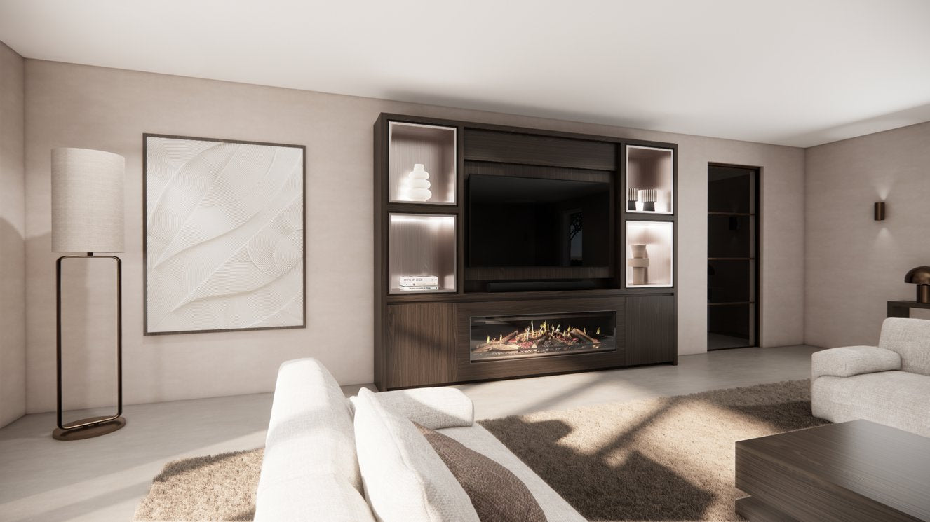 Cinewall Grace - Staand - Eiken - 2 Deurs - 280-340 cm - Kalfire E-ONE