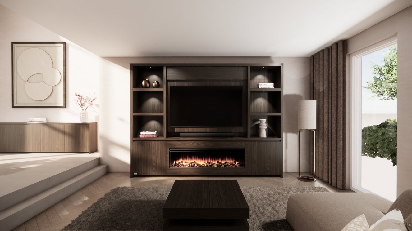 Cinewall Andrew - Staand - Eiken - 2 Deurs - 280-340 cm - British Fires