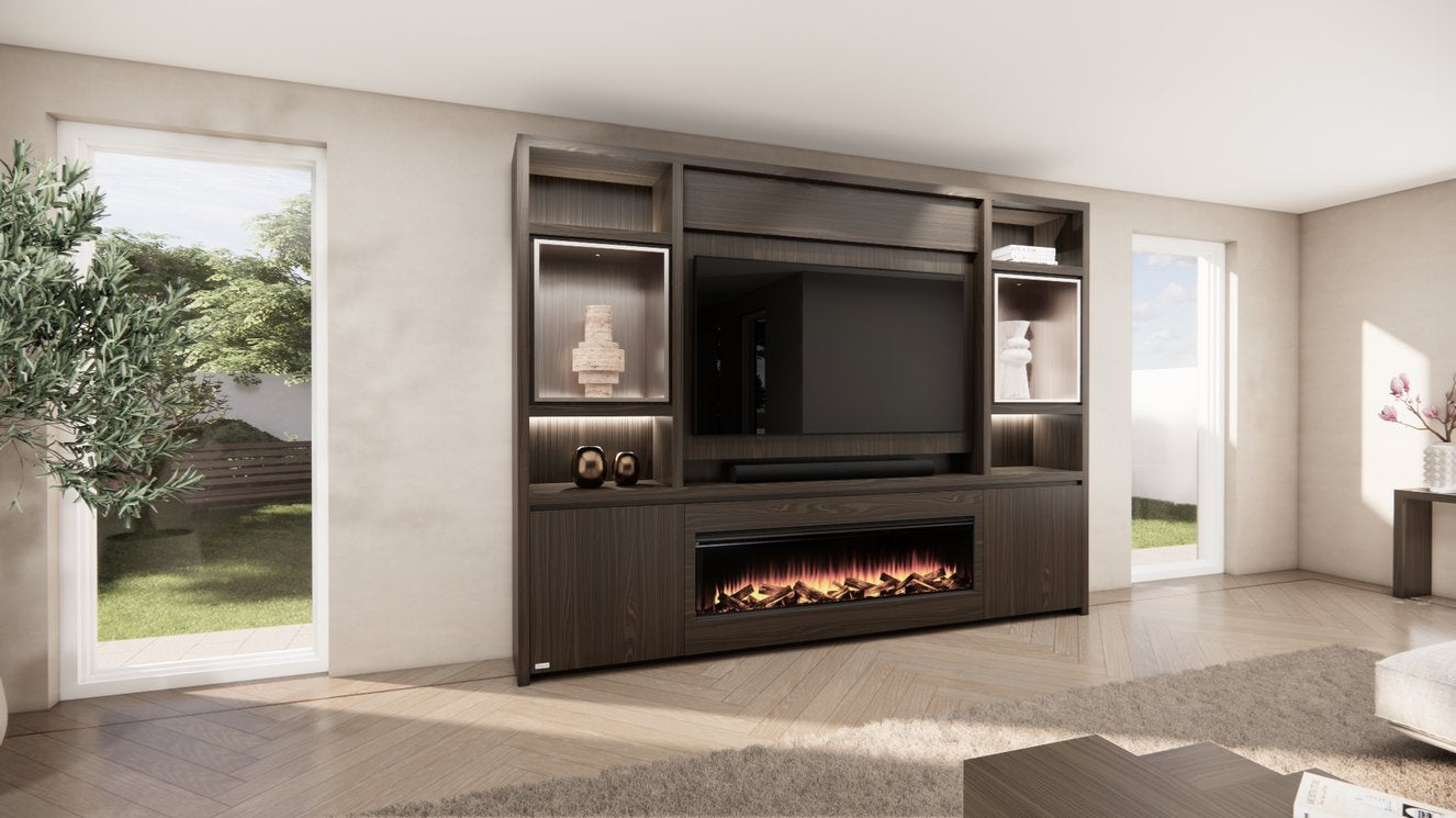 Cinewall Cole - Staand - Eiken - 2 Deurs - 280-340 cm - British Fires