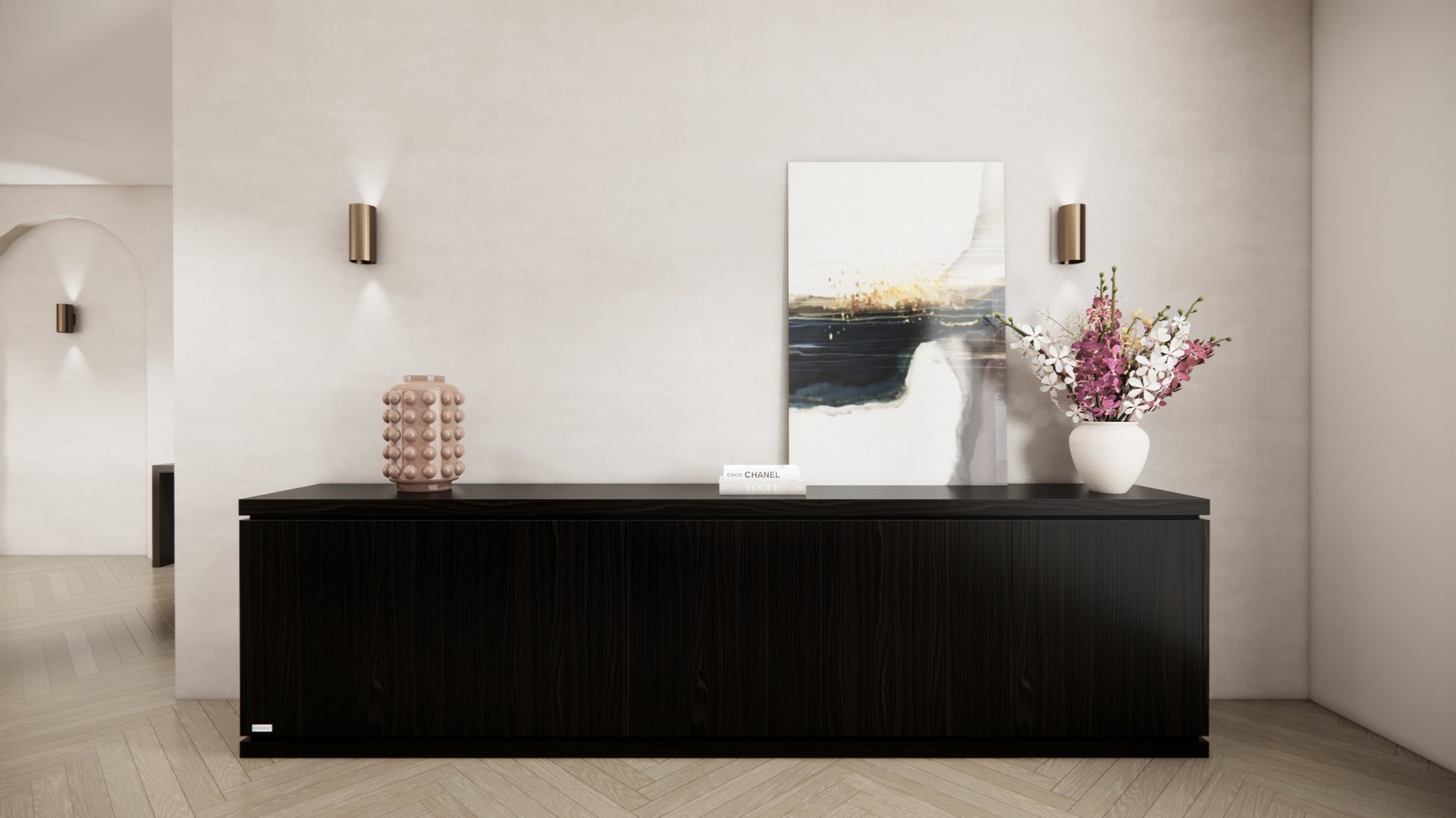 Dressoir Rockefeller - Staand - Eiken - 5 Deurs