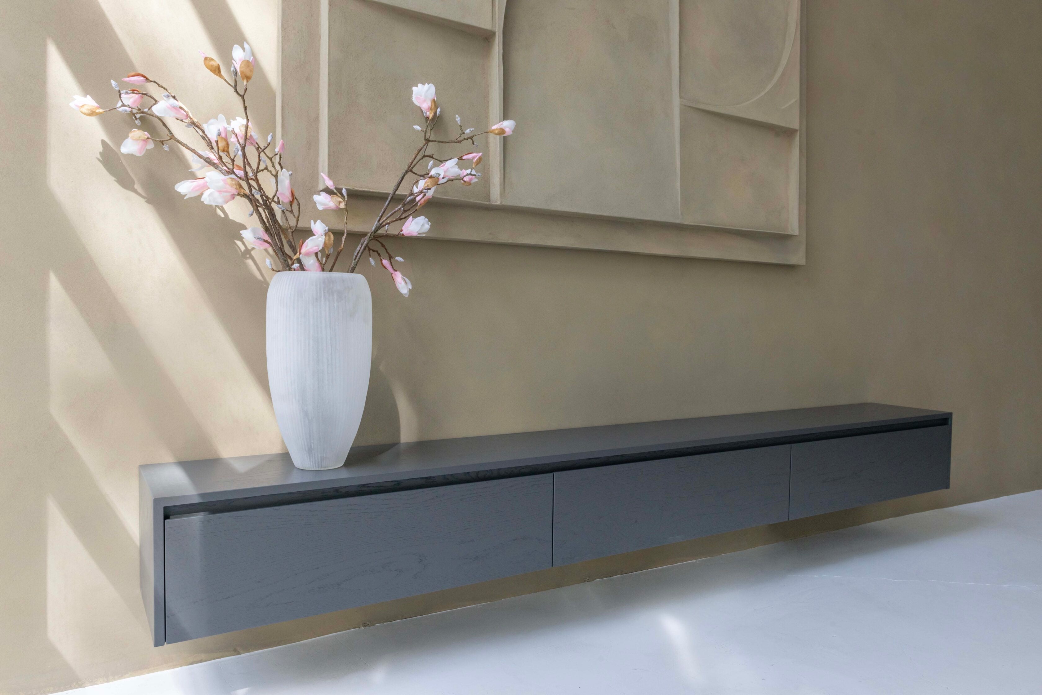 TV-meubel Mason - Zwevend - Eiken - 3 kleppen