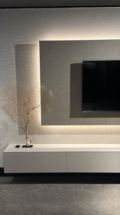 Wandpaneel - Alpaca - Melamine - TV paneel