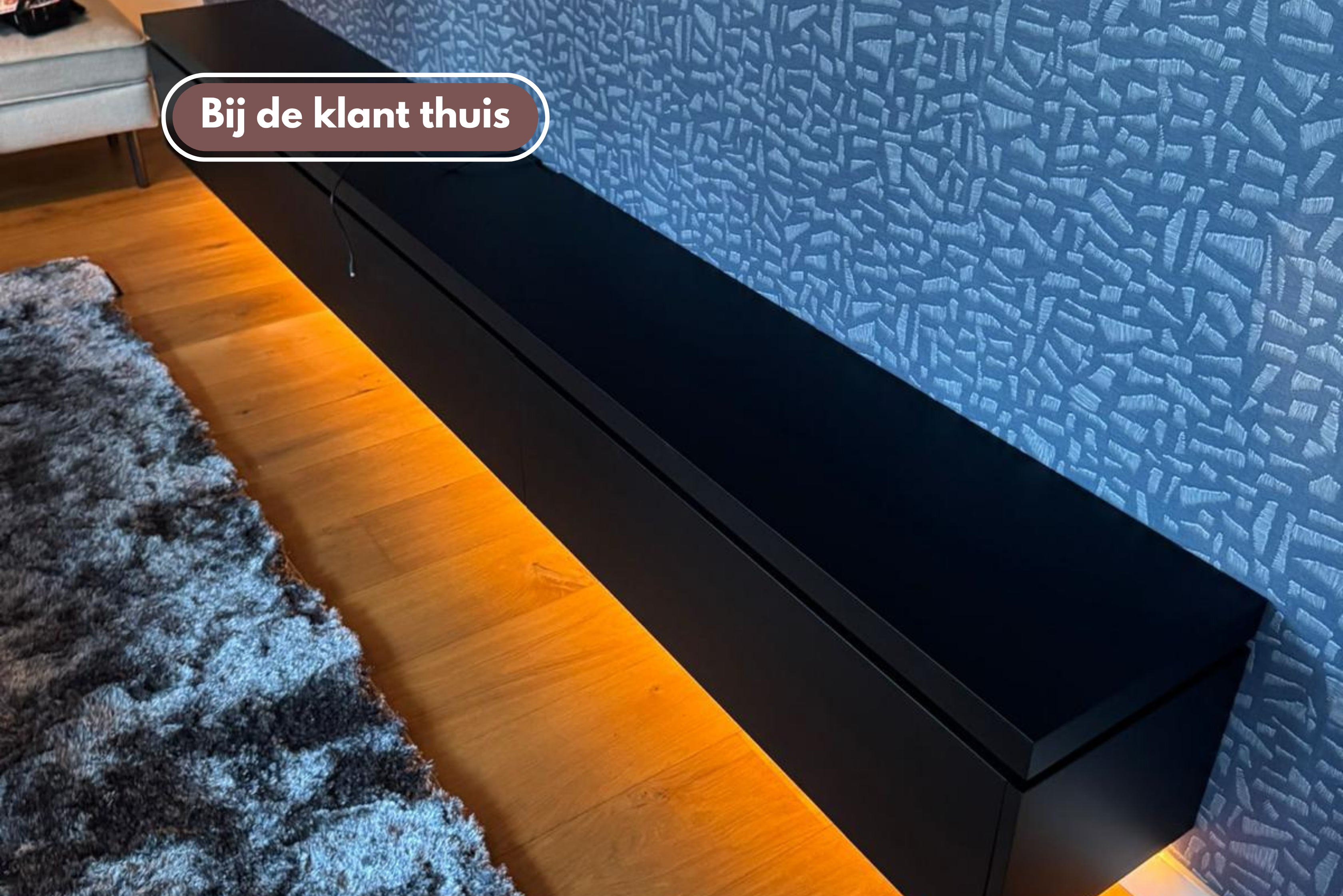 TV-meubel Rockefeller - Zwevend - MDF - 3 kleppen