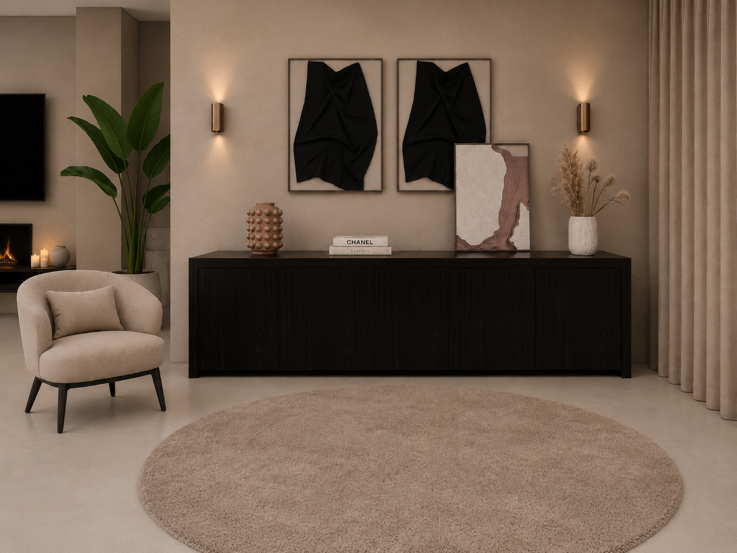 Dressoir Bezos - Staand - Eiken - 5 Deurs