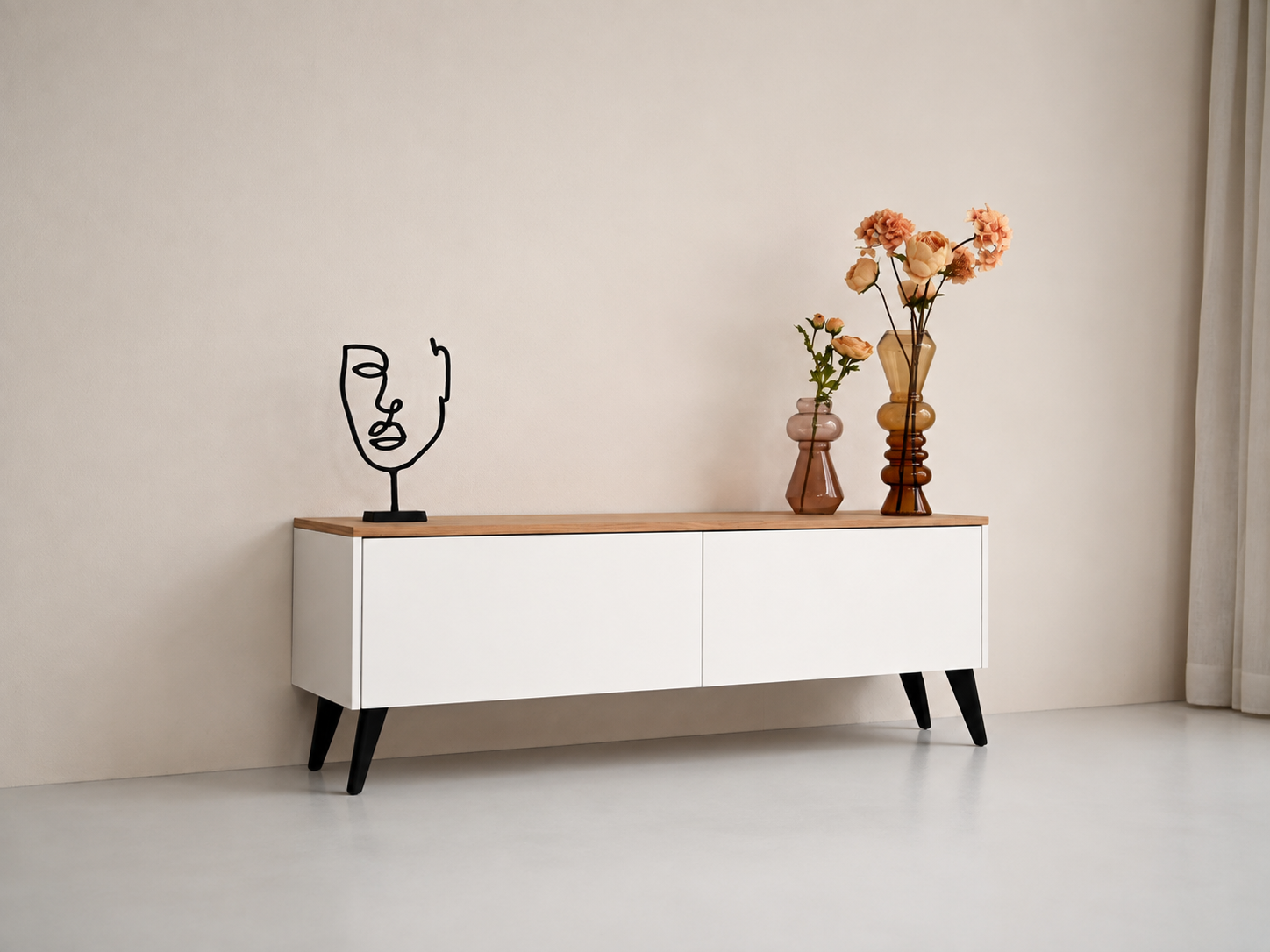 TV-meubel Johnson - Staand - MDF - 2 kleppen