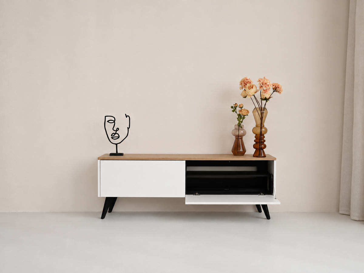 TV-meubel Johnson - Staand - MDF - 2 kleppen