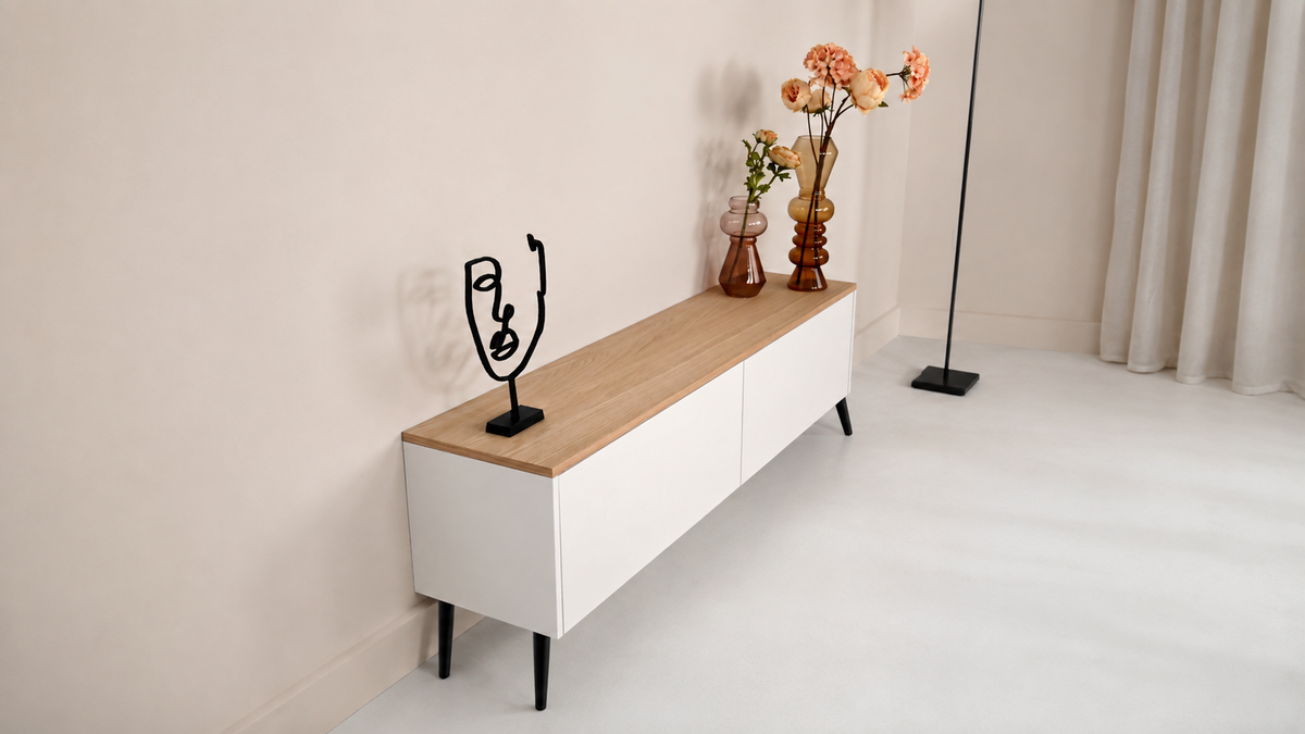 TV-meubel Johnson - Staand - MDF - 2 kleppen