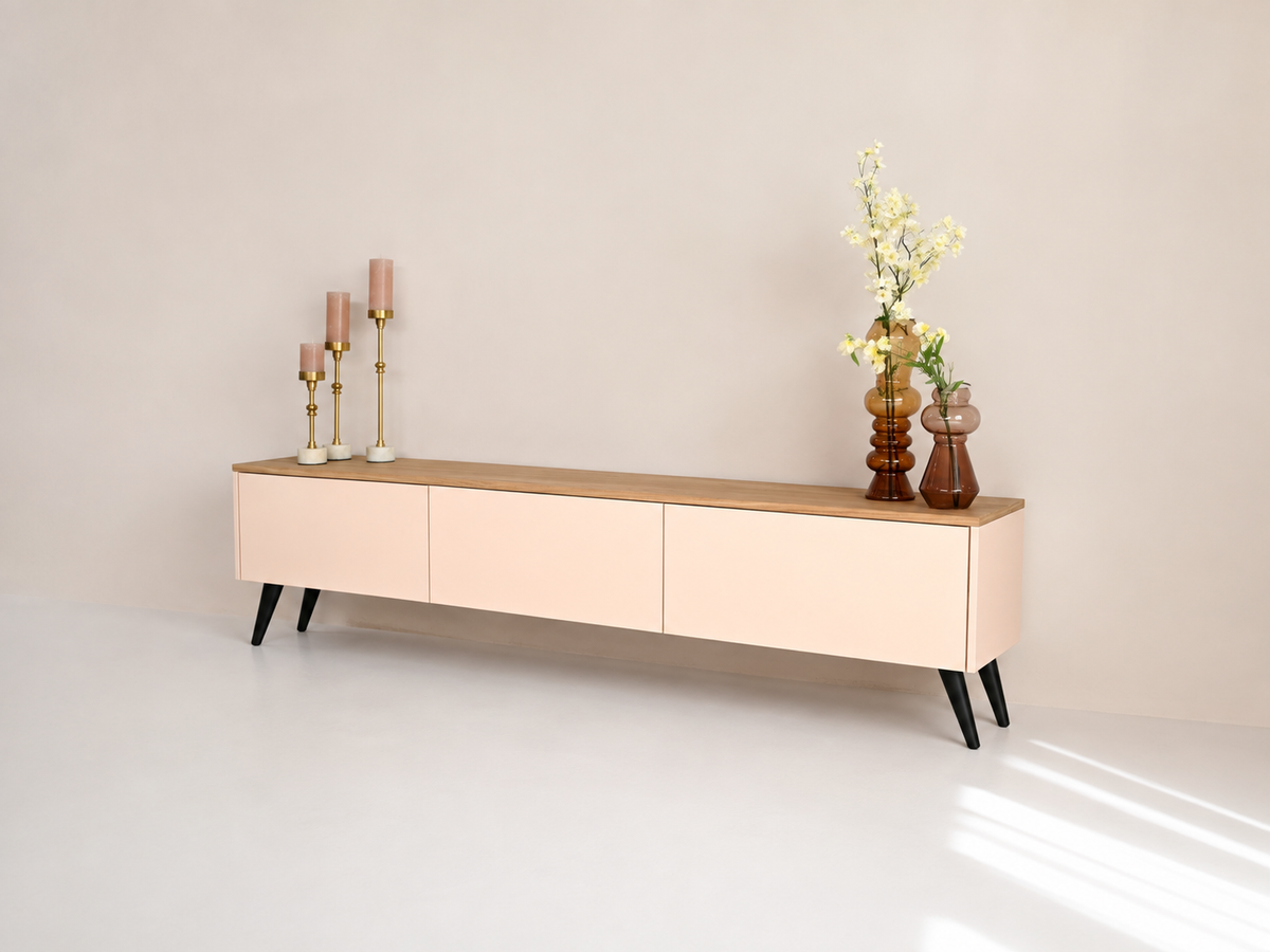 TV-meubel Johnson - Staand - MDF - 3 kleppen