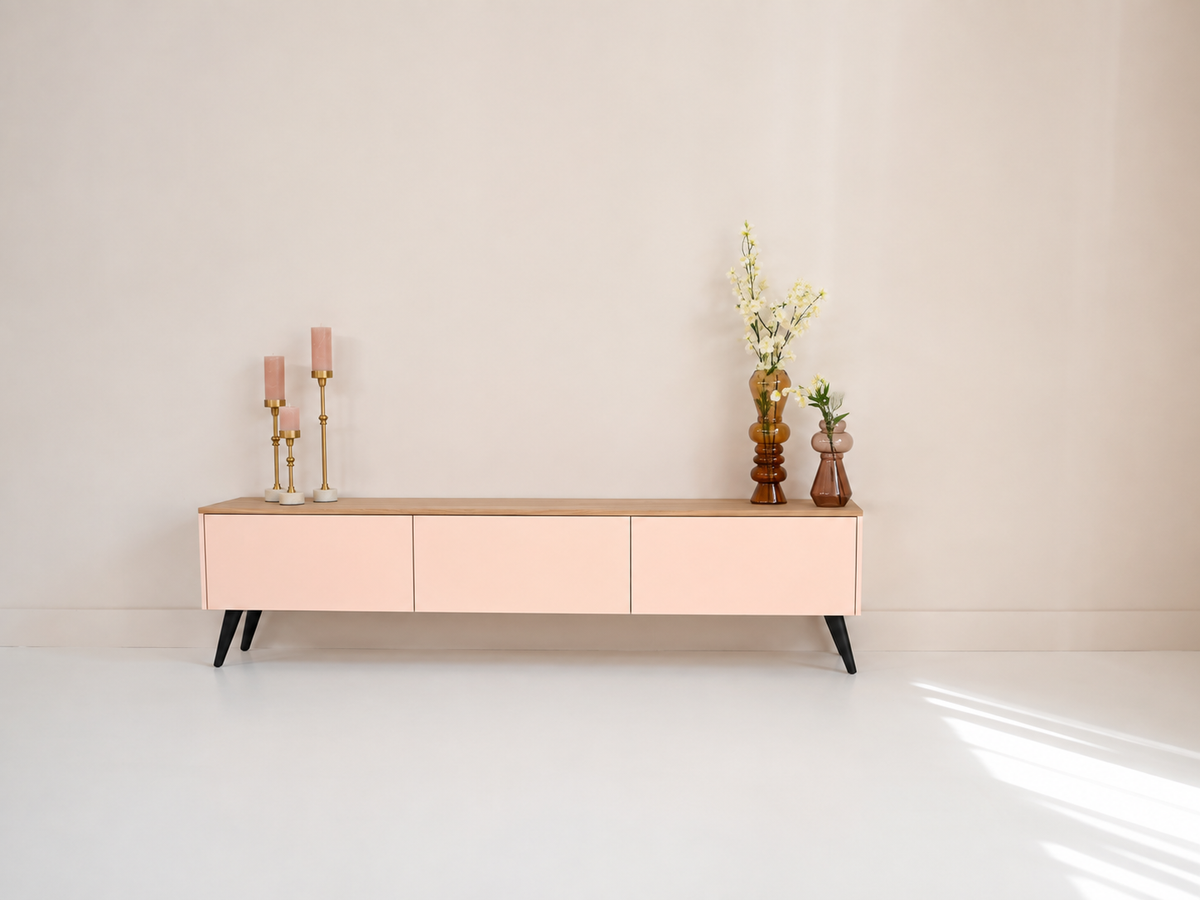 TV-meubel Johnson - Staand - MDF - 3 kleppen