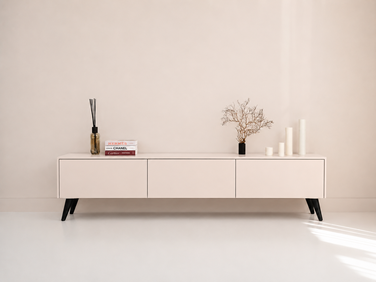 TV-meubel Johnson - Staand - MDF - 3 kleppen