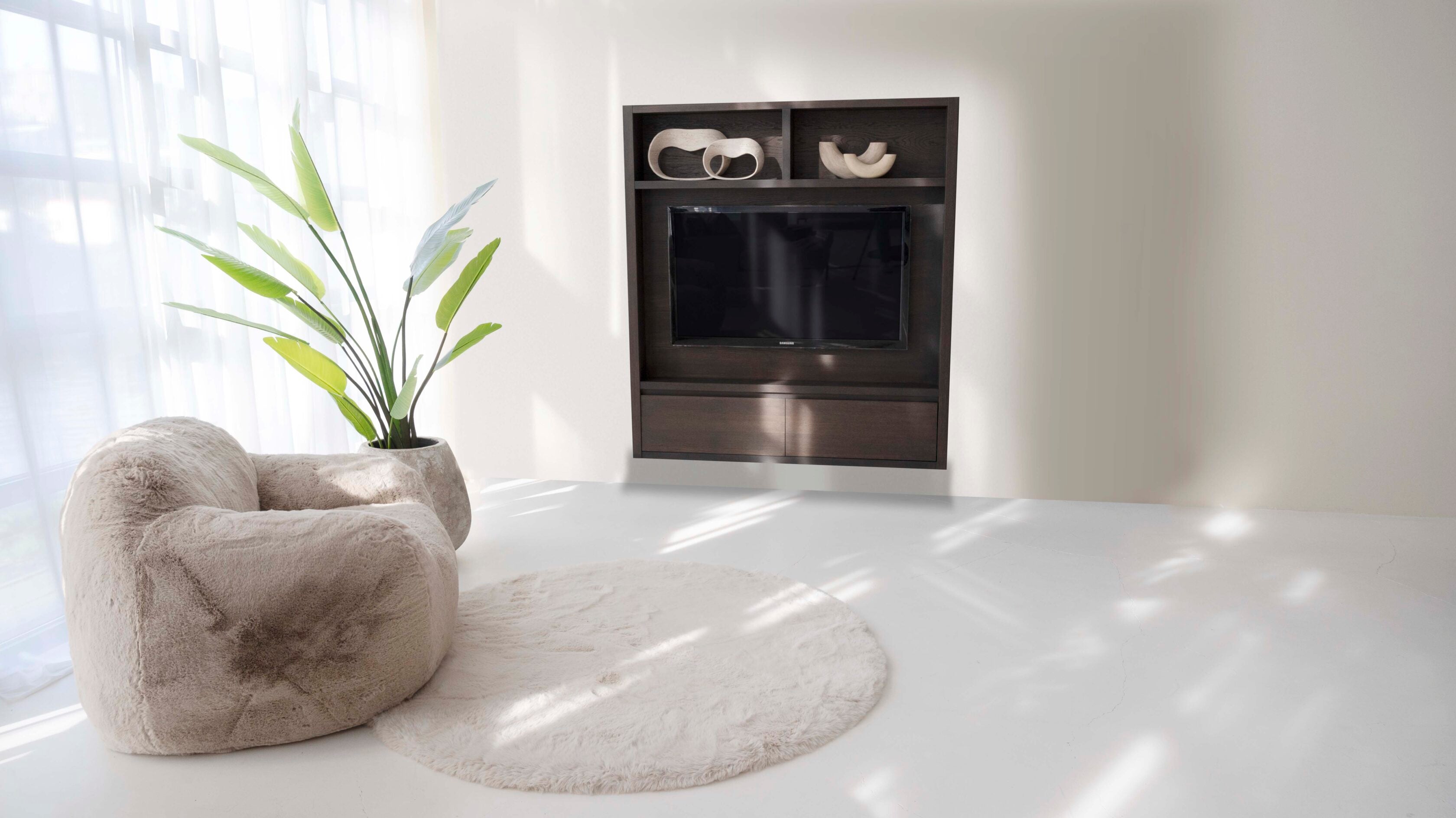 Cinewall Como - Zwevend - Eiken - 2 kleppen - 160 cm