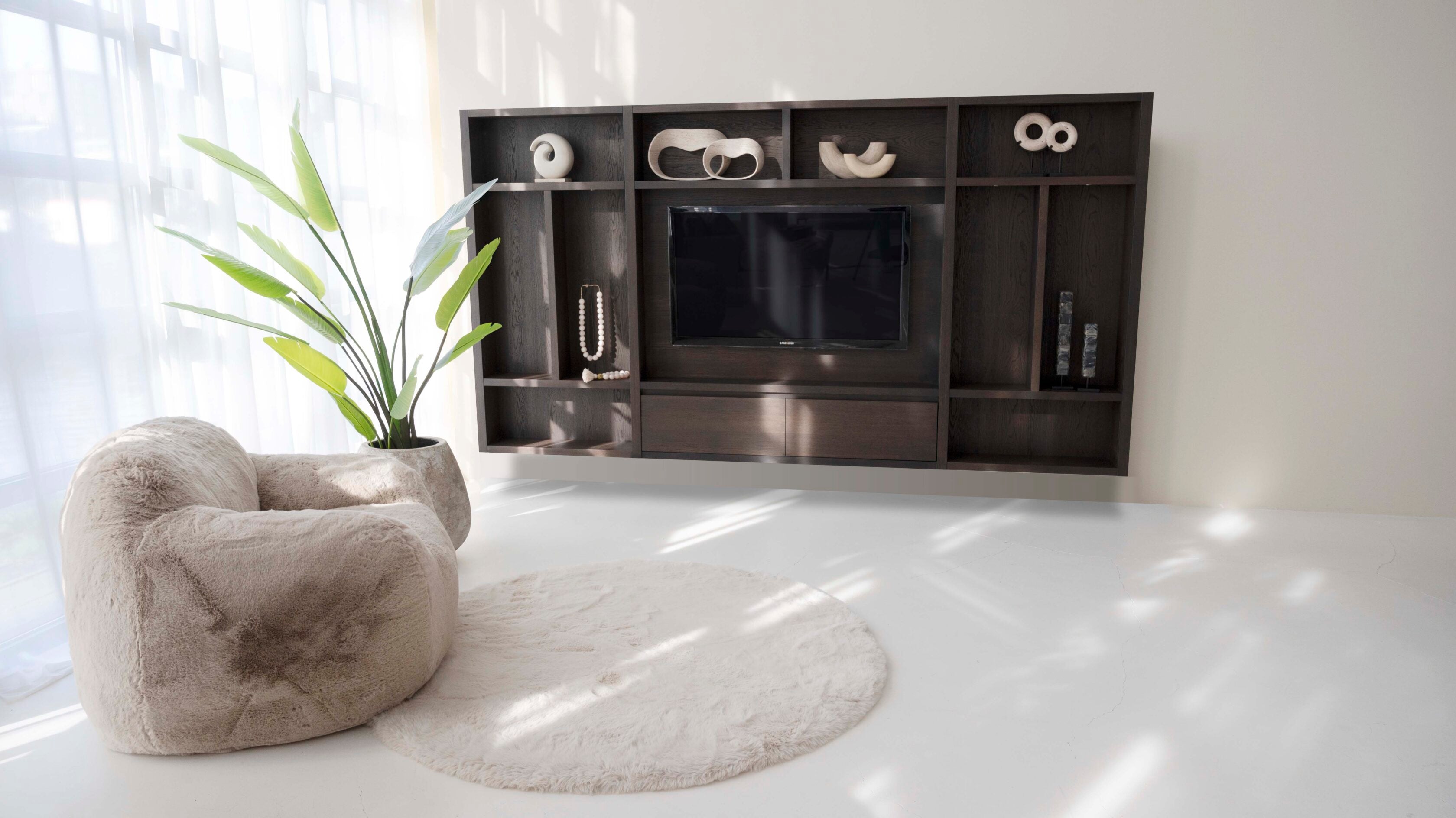 Cinewall Como - Zwevend - Eiken - 2 kleppen - 330 cm