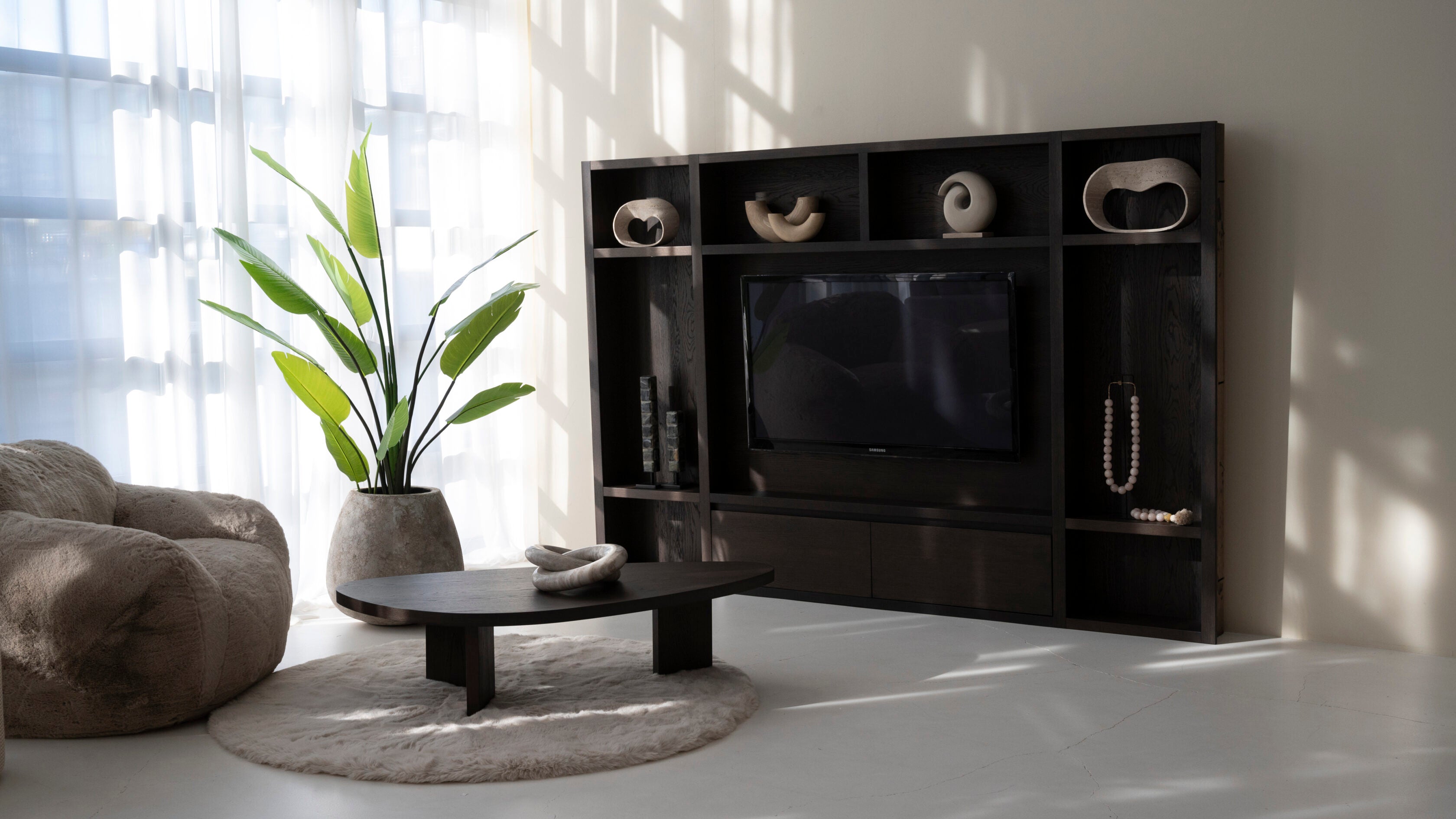 Cinewall Como - Zwevend - Bruin - Eiken - 2 kleppen - 270 cm