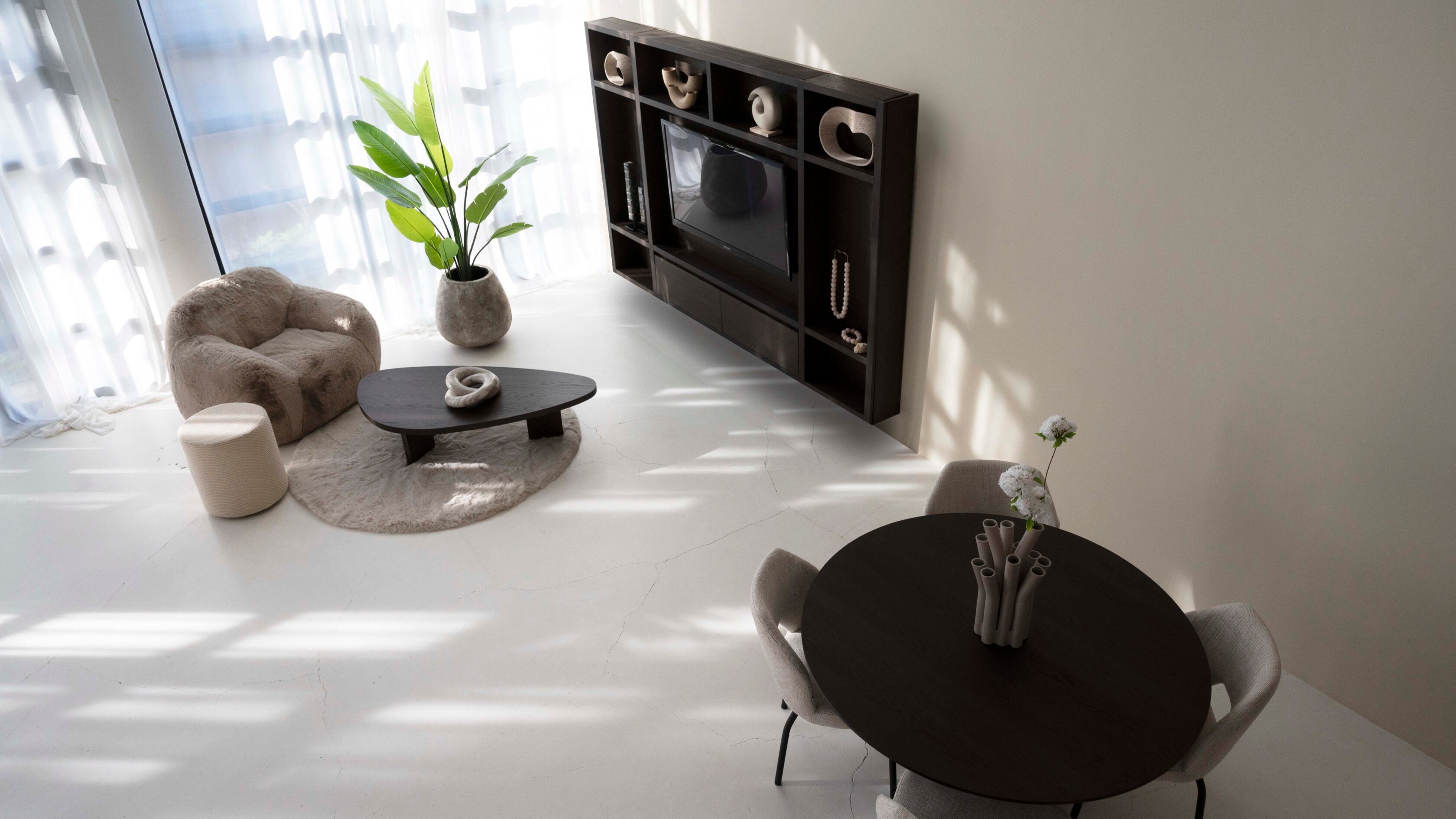 Cinewall Como - Zwevend - Eiken - 2 kleppen - 270 cm