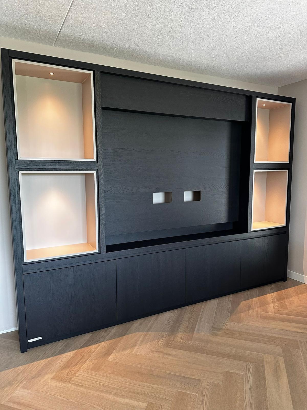 Cinewall Grace - Staand - Eiken - 2 Deurs - 280-340 cm - Kalfire E-SERIE
