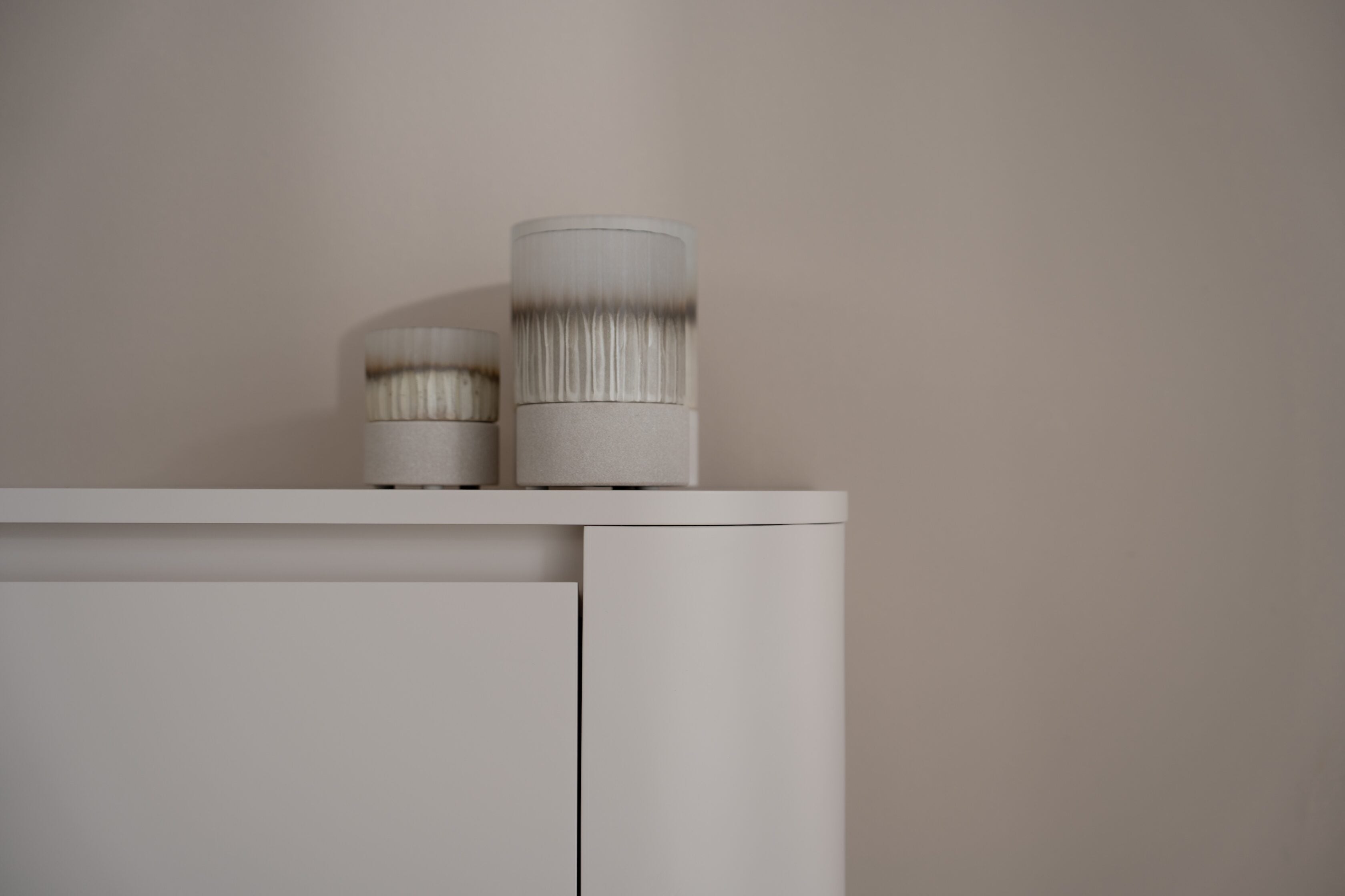 Tv-meubel Runa - Zwevend - Off White - MDF - 2 kleppen