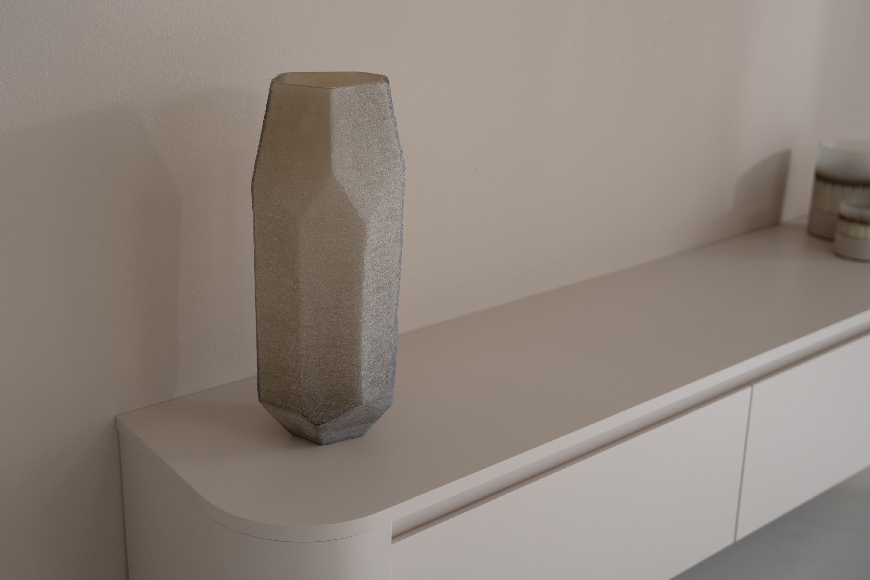 Tv-meubel Runa - Zwevend - Off White - MDF - 2 kleppen