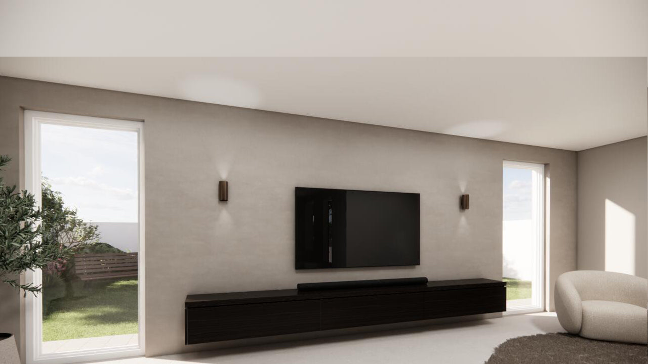 TV-meubel Rockefeller - Zwevend - Eiken - 3 kleppen