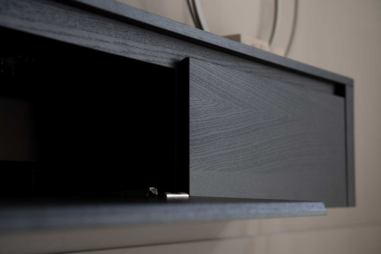 TV-meubel Runa - Zwevend - Eiken - 2 kleppen