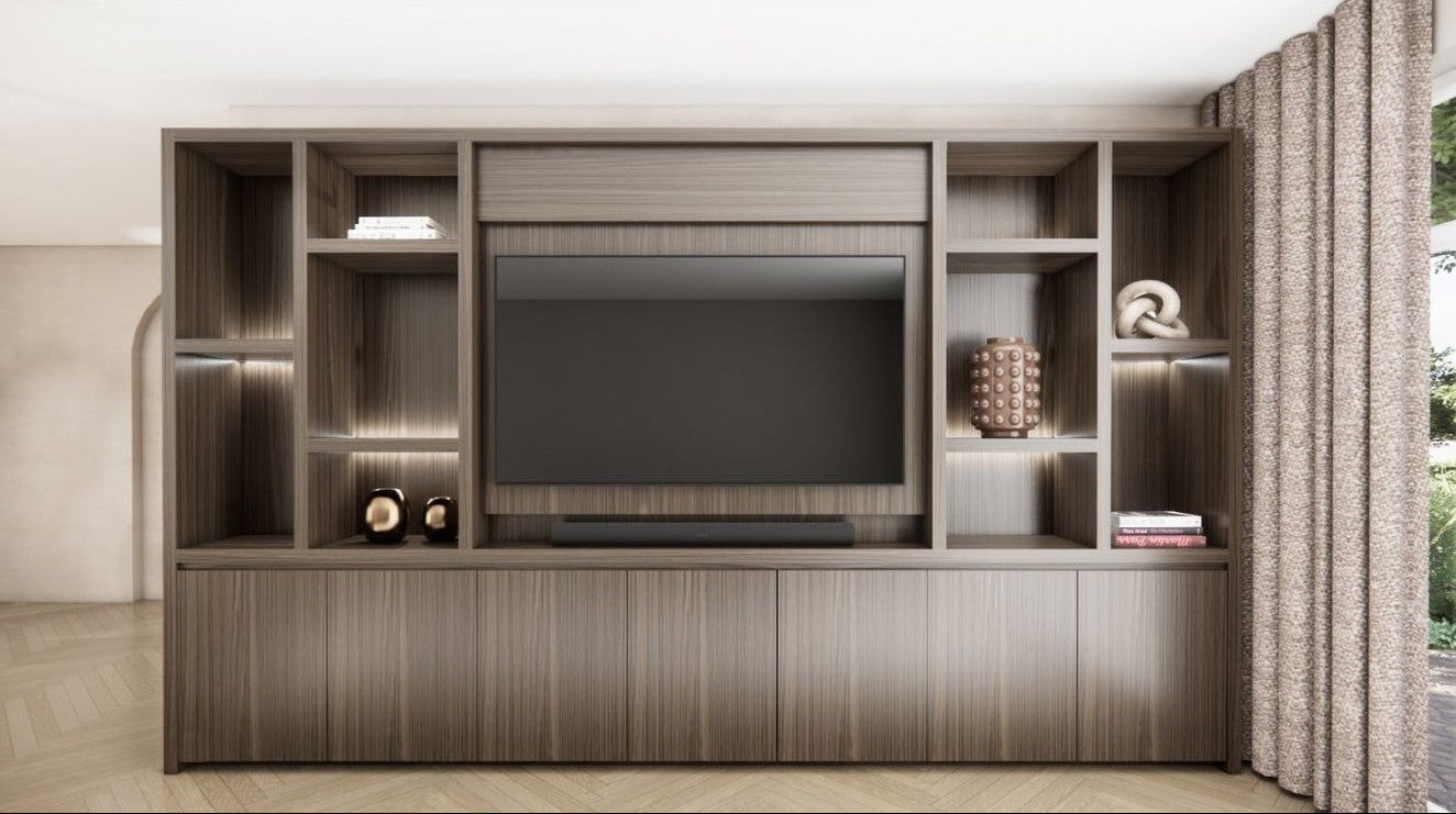 Cinewall Hudson - Staand - Eiken - 7 Deurs - 350-410 cm