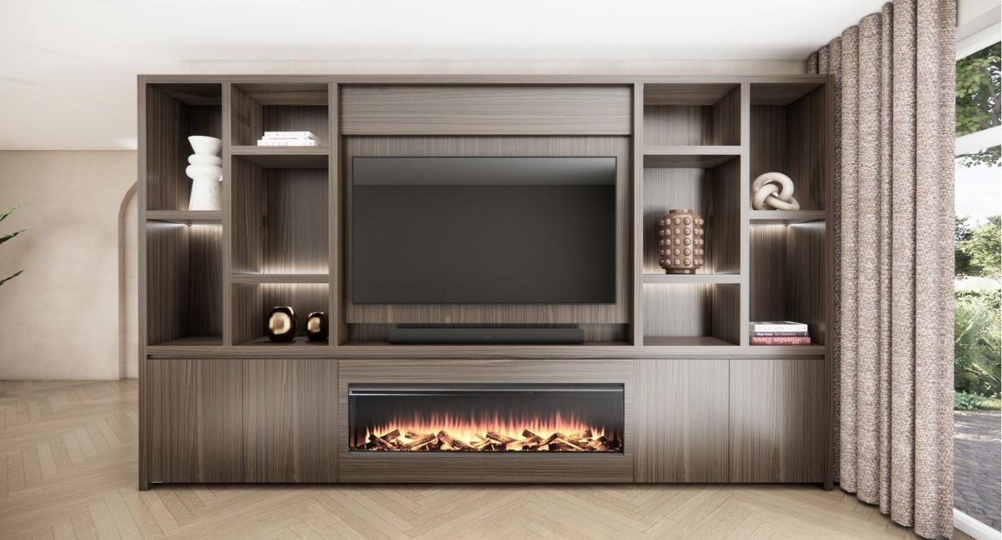 Cinewall Hudson - Staand - Eiken - 4 Deurs - 350-410 cm - British Fires