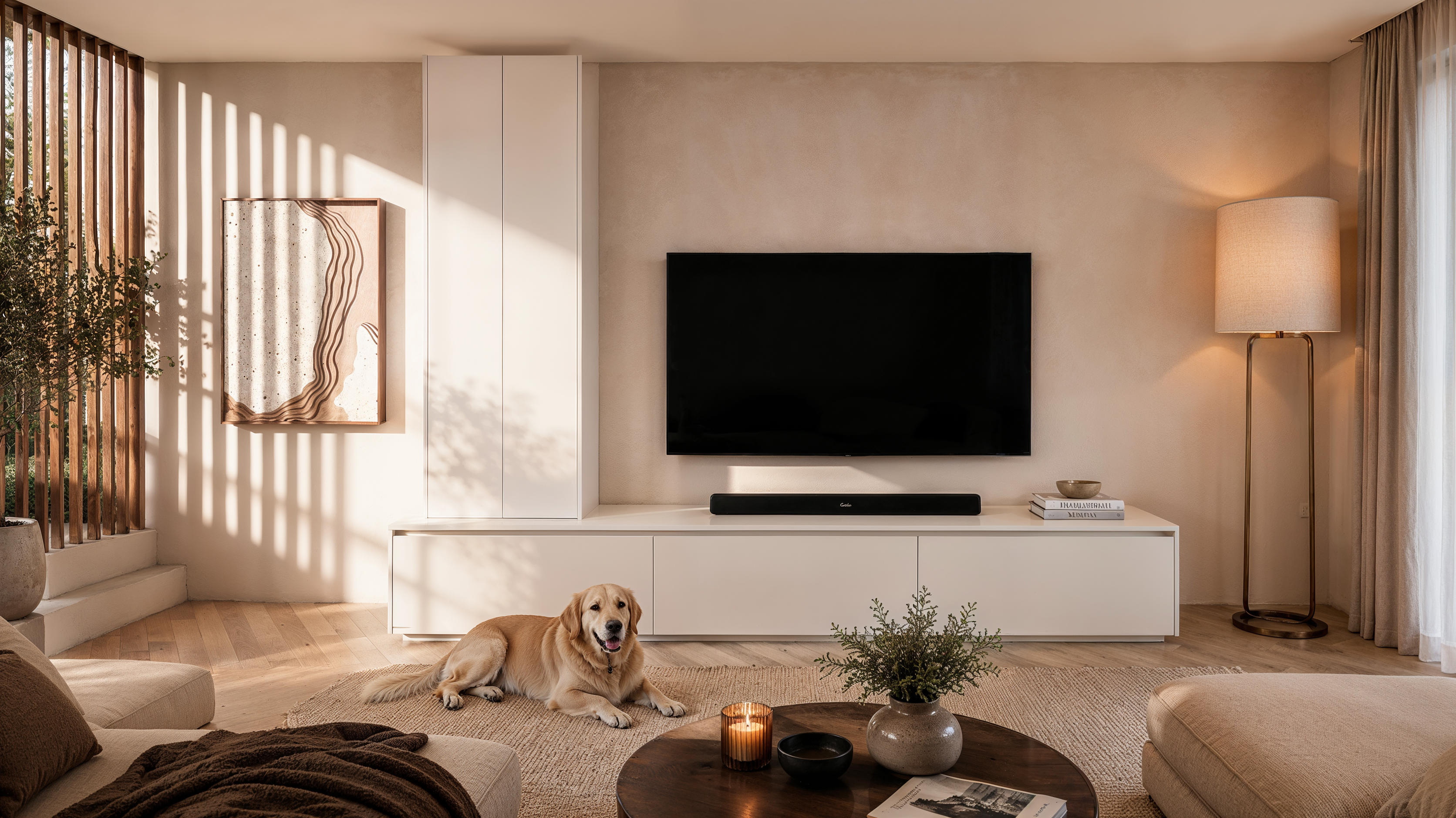 Tv meubel Mason Royal - Eiken - 3 kleppen - Chimney