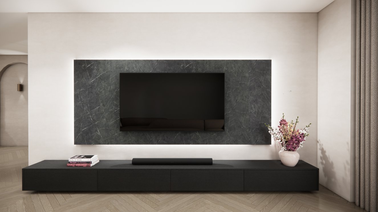 Wandpaneel - Marmer - Melamine - TV paneel