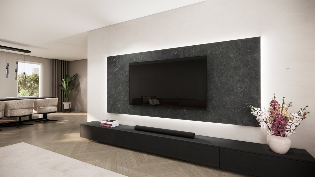 Wandpaneel - Marmer - Melamine - TV paneel