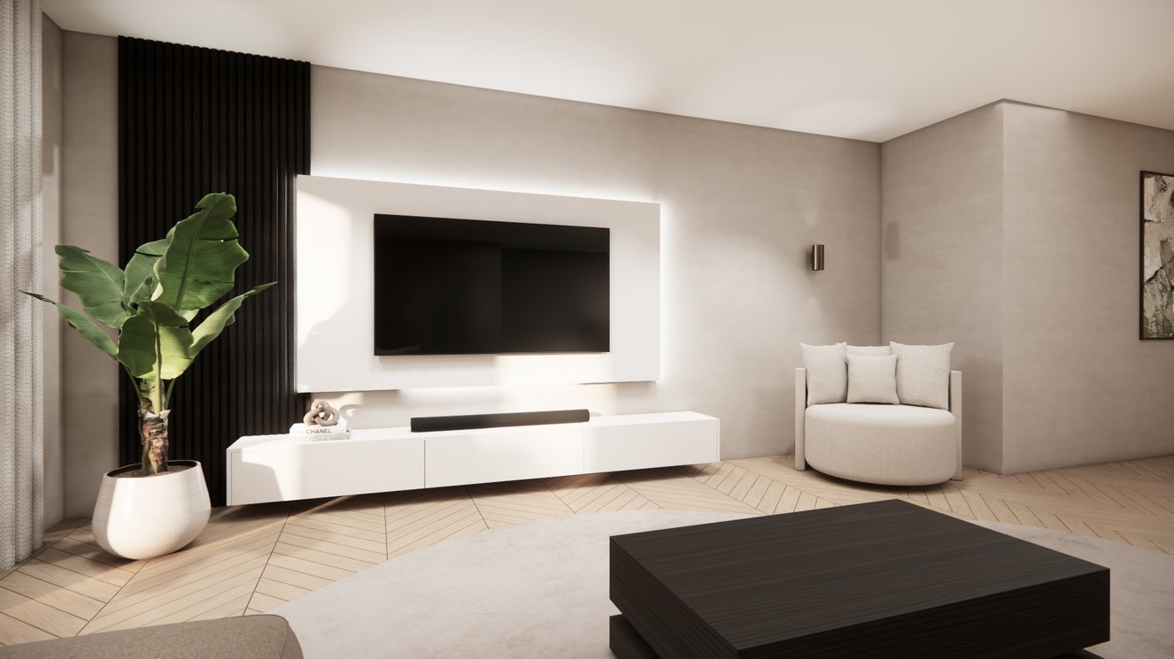 Wandpaneel - MDF - TV paneel