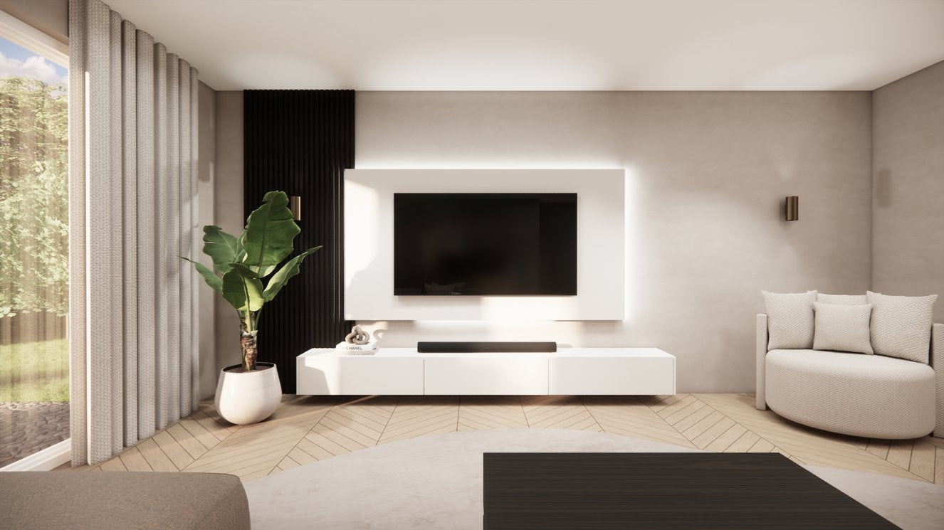 Wandpaneel - MDF - TV paneel