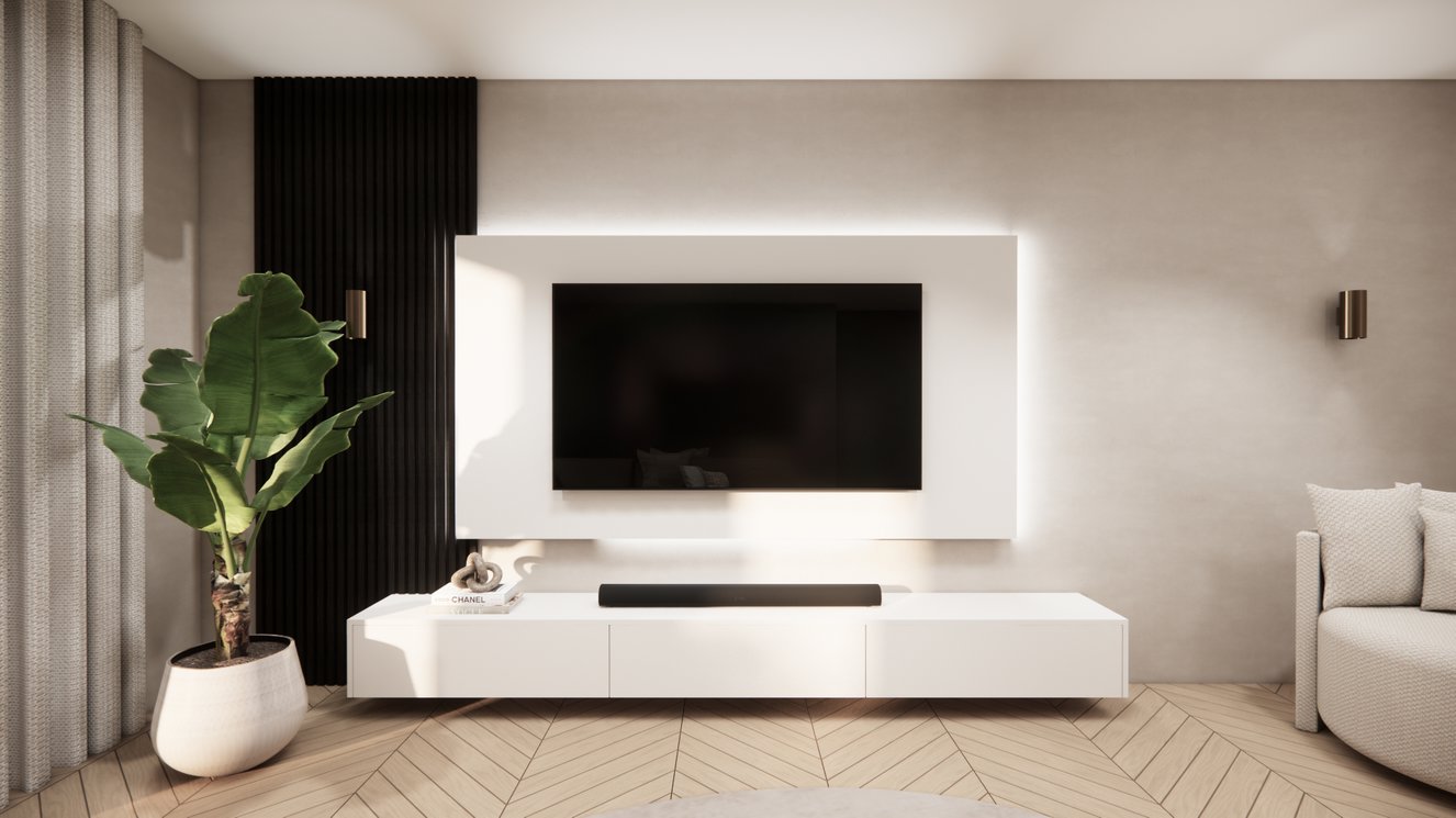 Wandpaneel - MDF - TV paneel