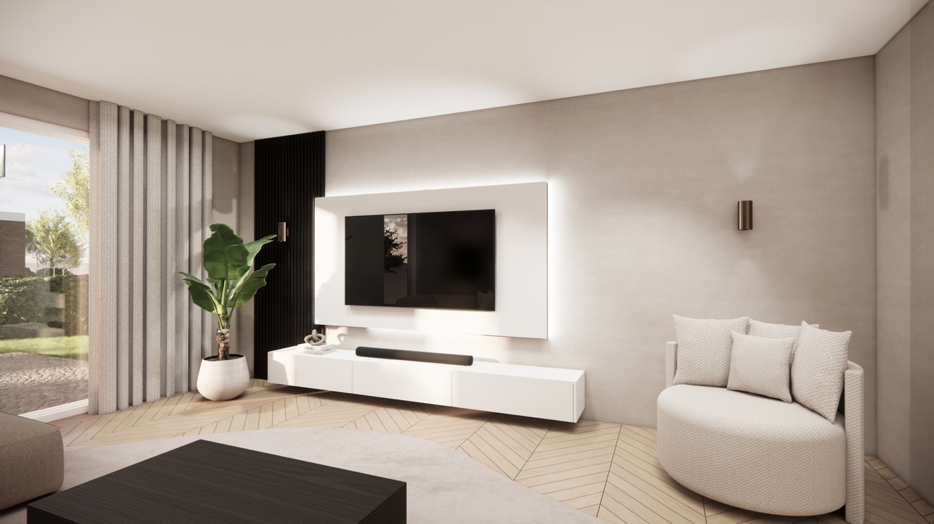 Wandpaneel - MDF - TV paneel