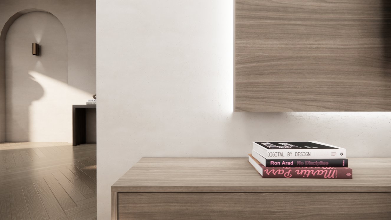 Wandpaneel Melamine Eiken - TV paneel