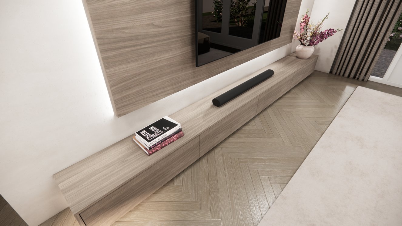 Wandpaneel Melamine Eiken - TV paneel