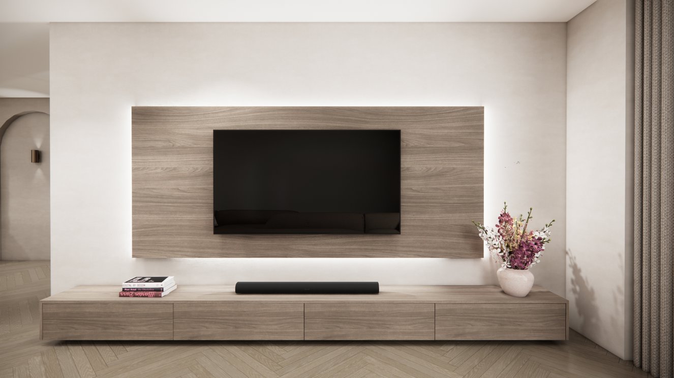 Wandpaneel Melamine Eiken - TV paneel