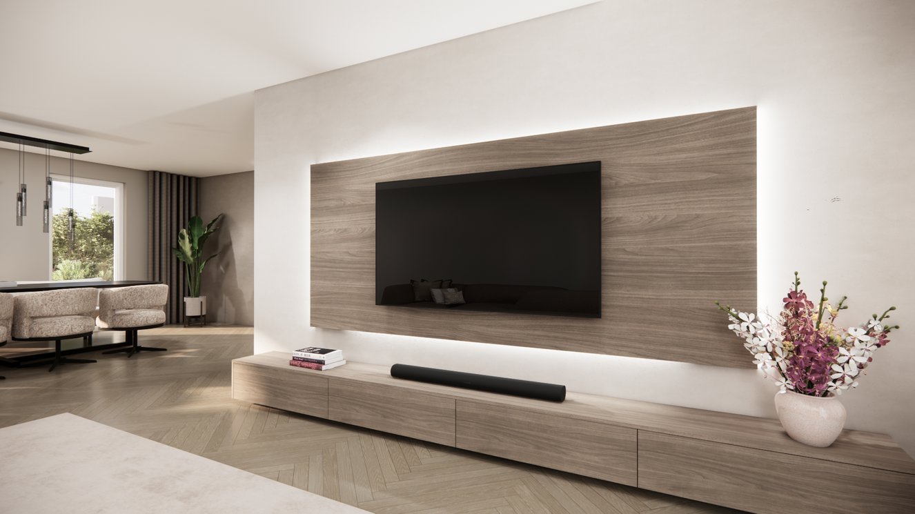 Wandpaneel Melamine Eiken - TV paneel