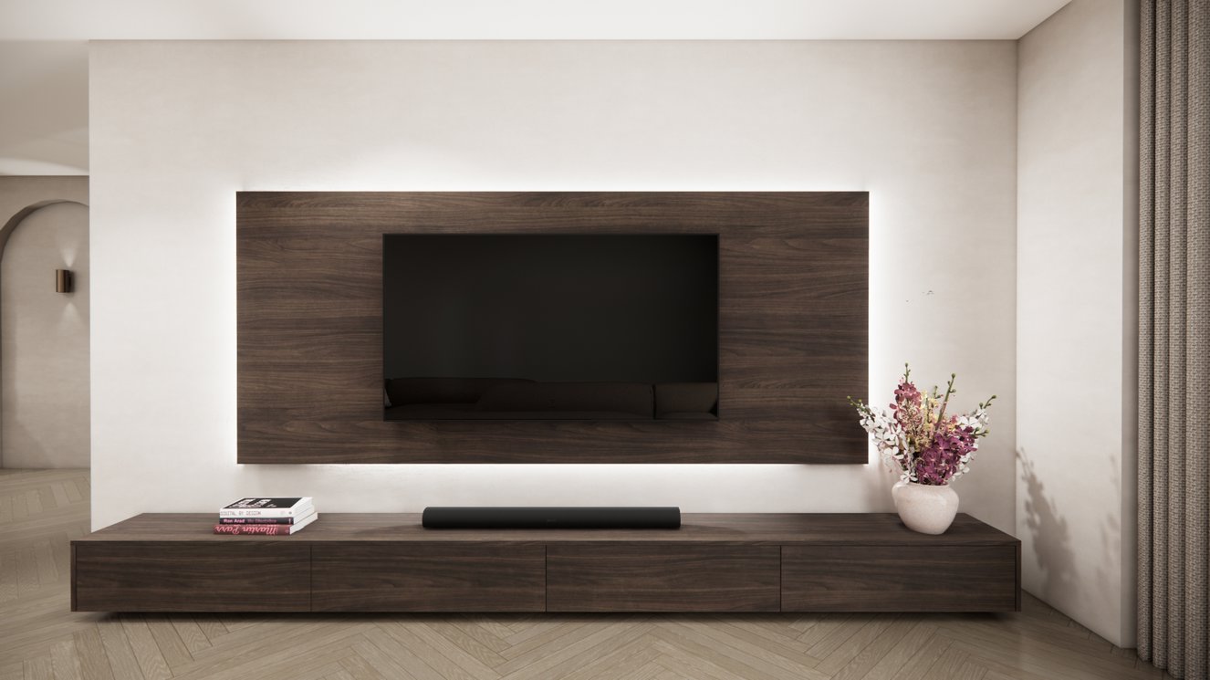 Wandpaneel Melamine Eiken - TV paneel