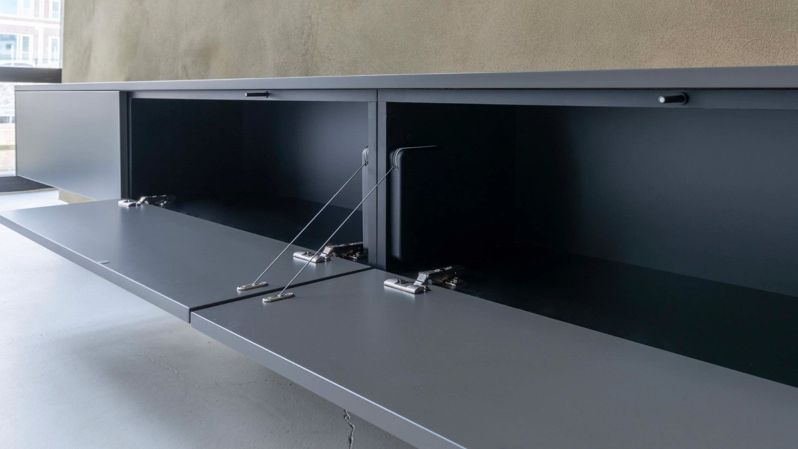zwevend tv meubel 50 cm diep